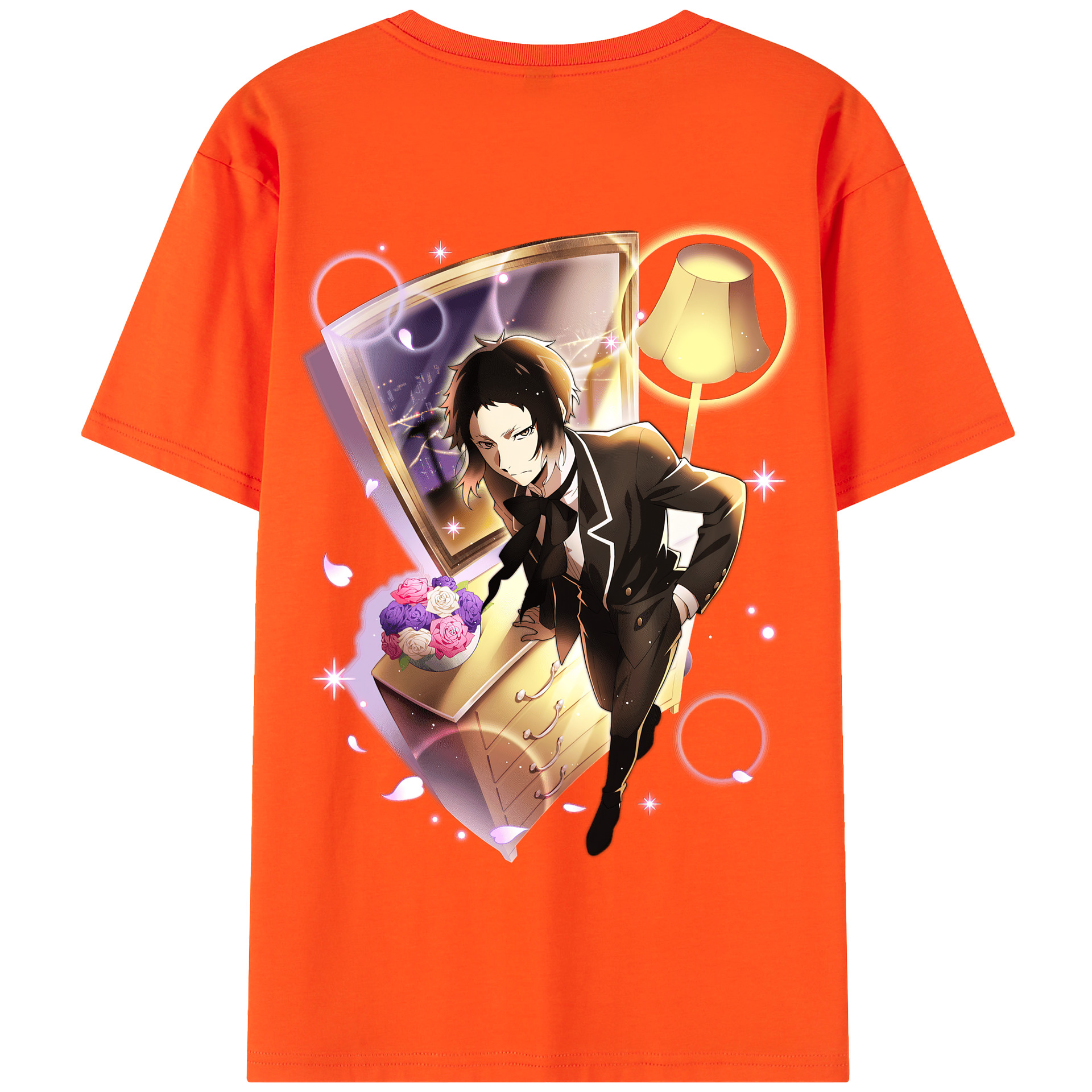（画像用） 文豪ストレイドッグス Bungo Stray Dogs 綿100％半袖Tシャツ（背面プリント）