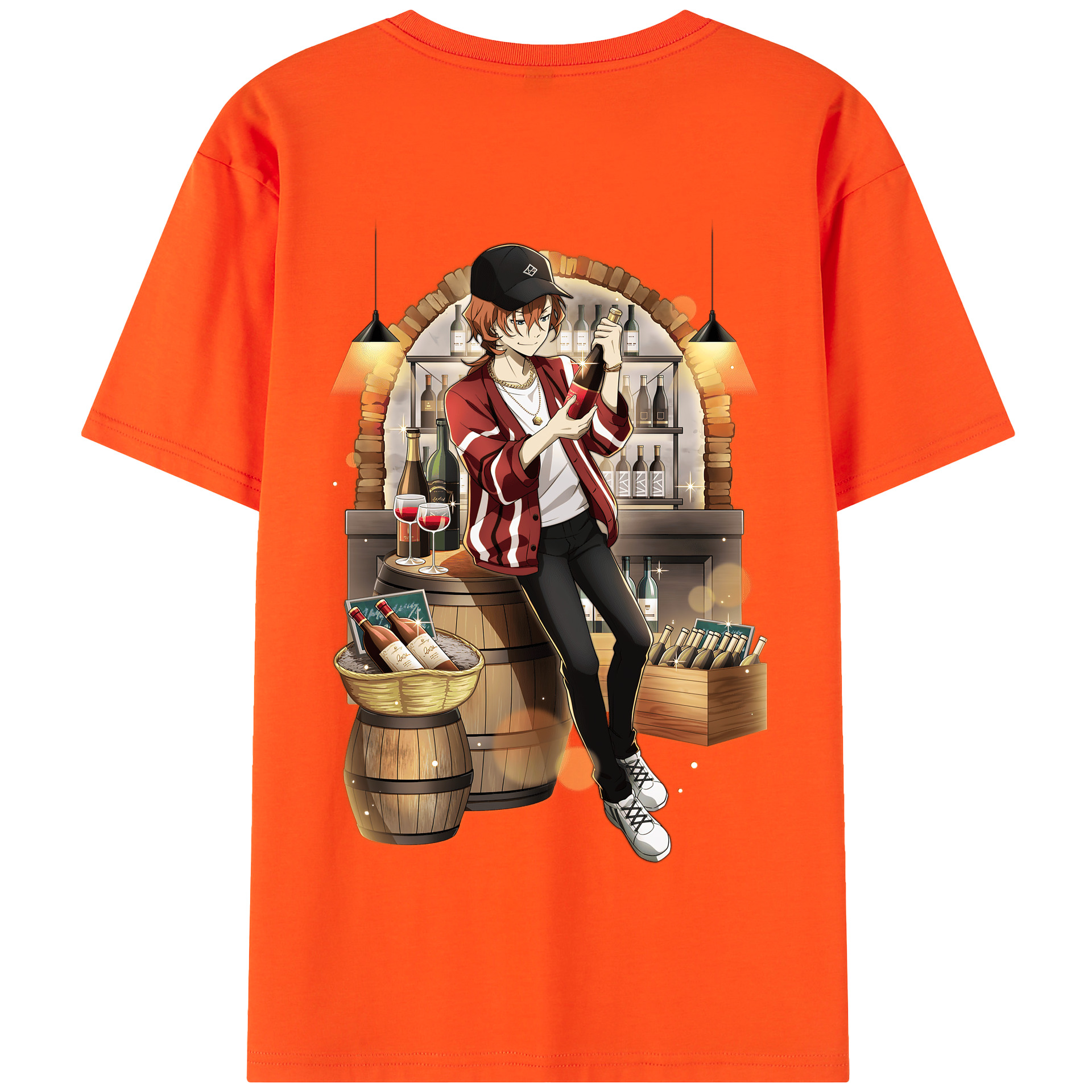 （画像用） 文豪ストレイドッグス Bungo Stray Dogs 綿100％半袖Tシャツ（背面プリント）