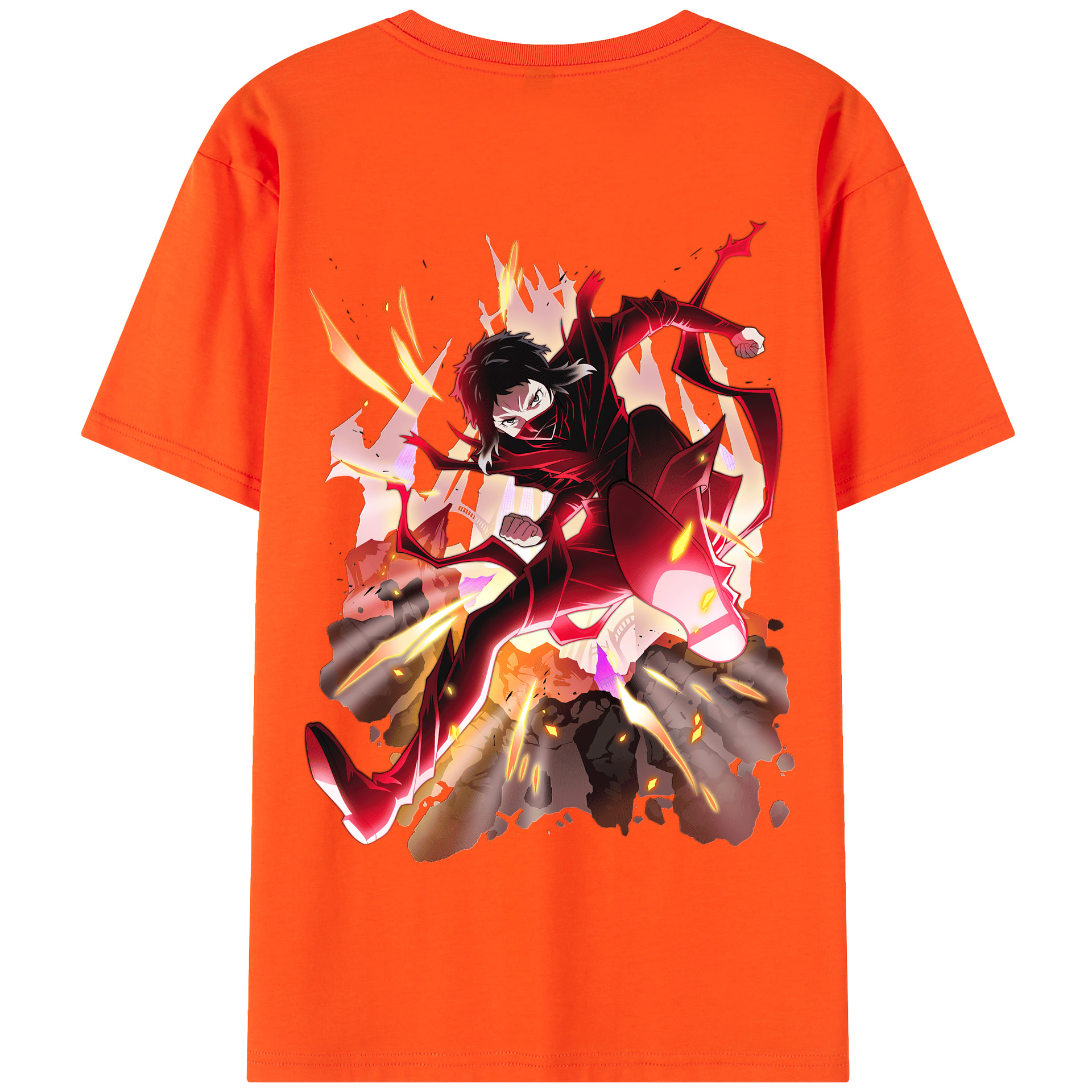 （画像用） 文豪ストレイドッグス Bungo Stray Dogs 綿100％半袖Tシャツ（背面プリント）