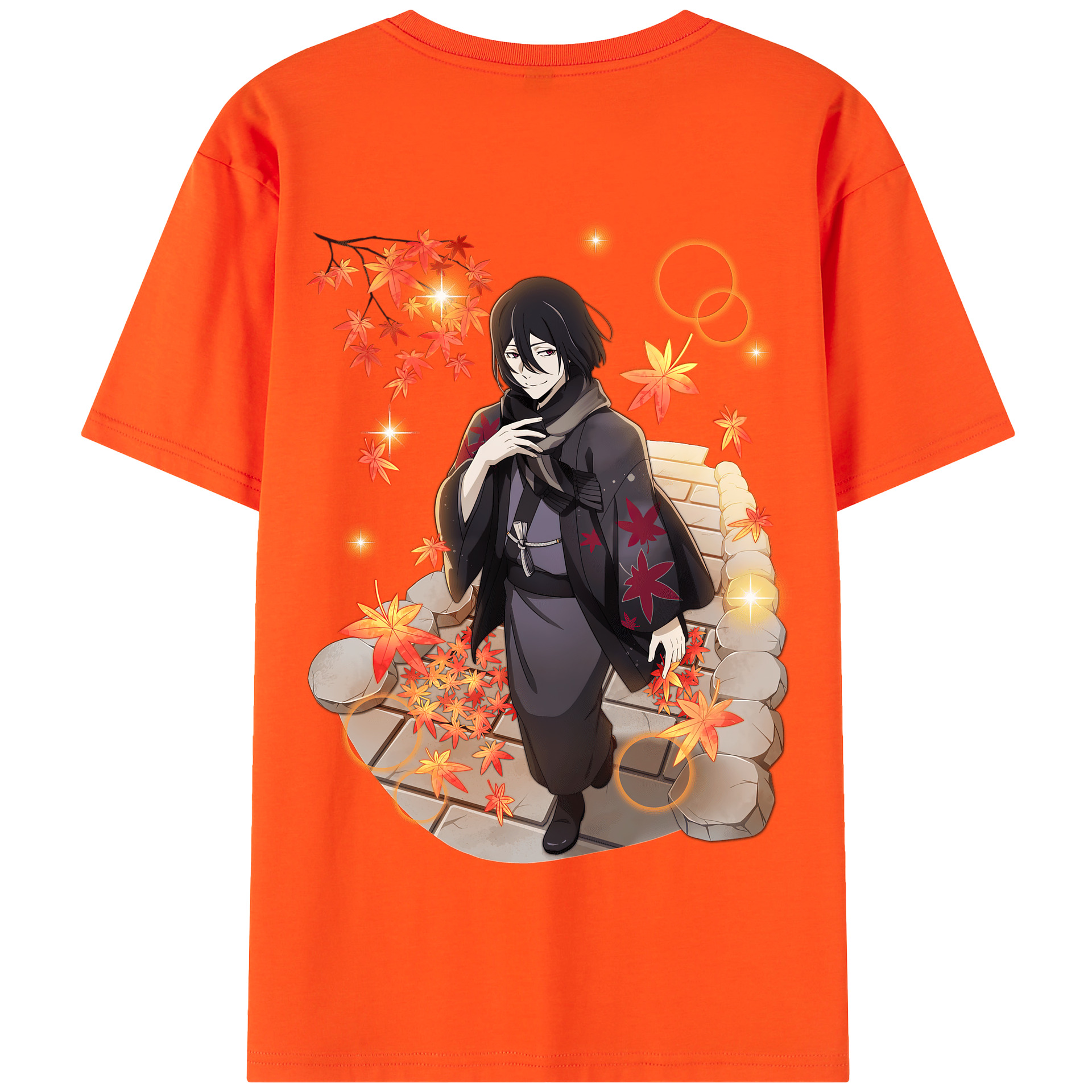 （画像用） 文豪ストレイドッグス Bungo Stray Dogs 綿100％半袖Tシャツ（背面プリント）