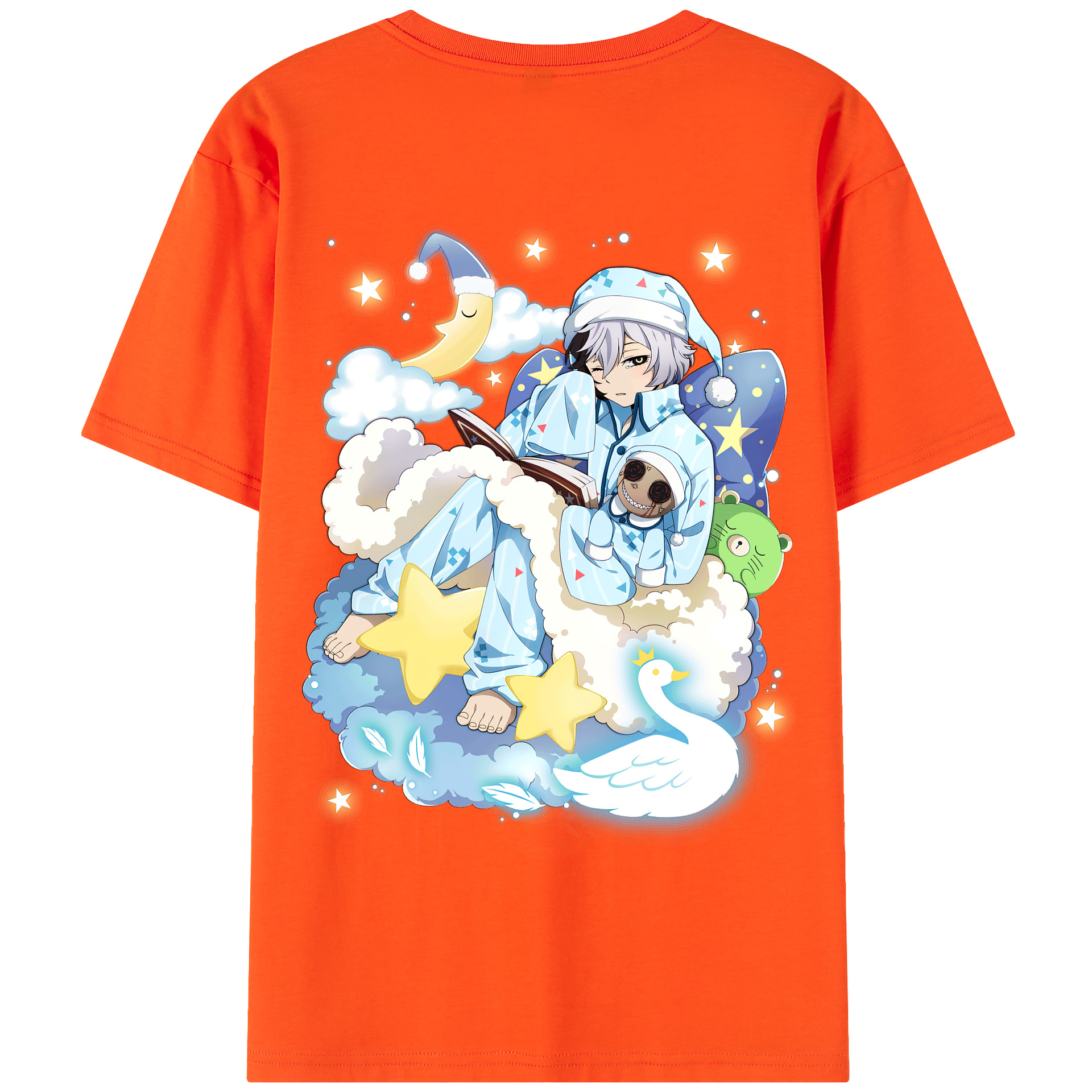 （画像用） 文豪ストレイドッグス Bungo Stray Dogs 綿100％半袖Tシャツ（背面プリント）