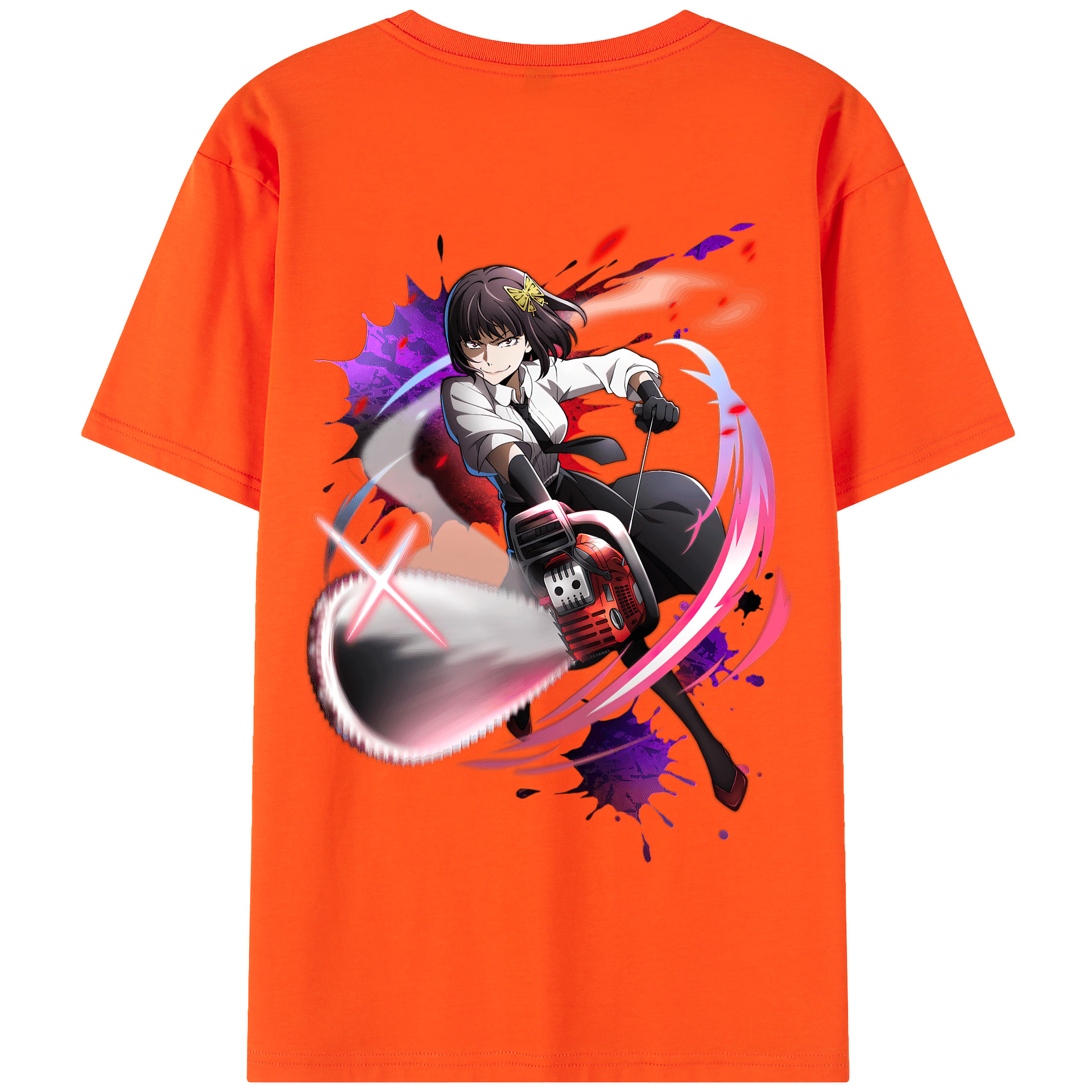 （画像用） 文豪ストレイドッグス Bungo Stray Dogs 綿100％半袖Tシャツ（背面プリント）