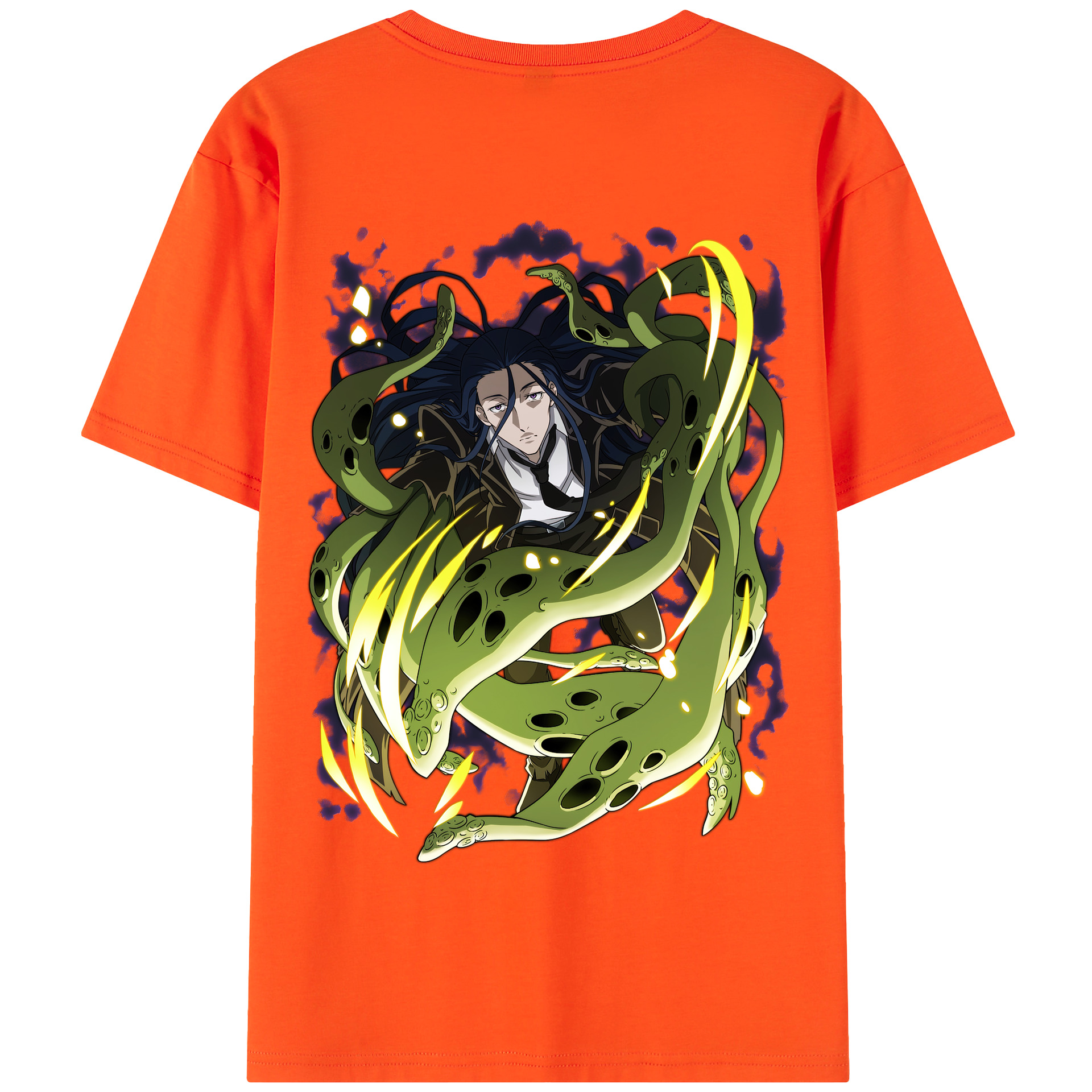 （画像用） 文豪ストレイドッグス Bungo Stray Dogs 綿100％半袖Tシャツ（背面プリント）
