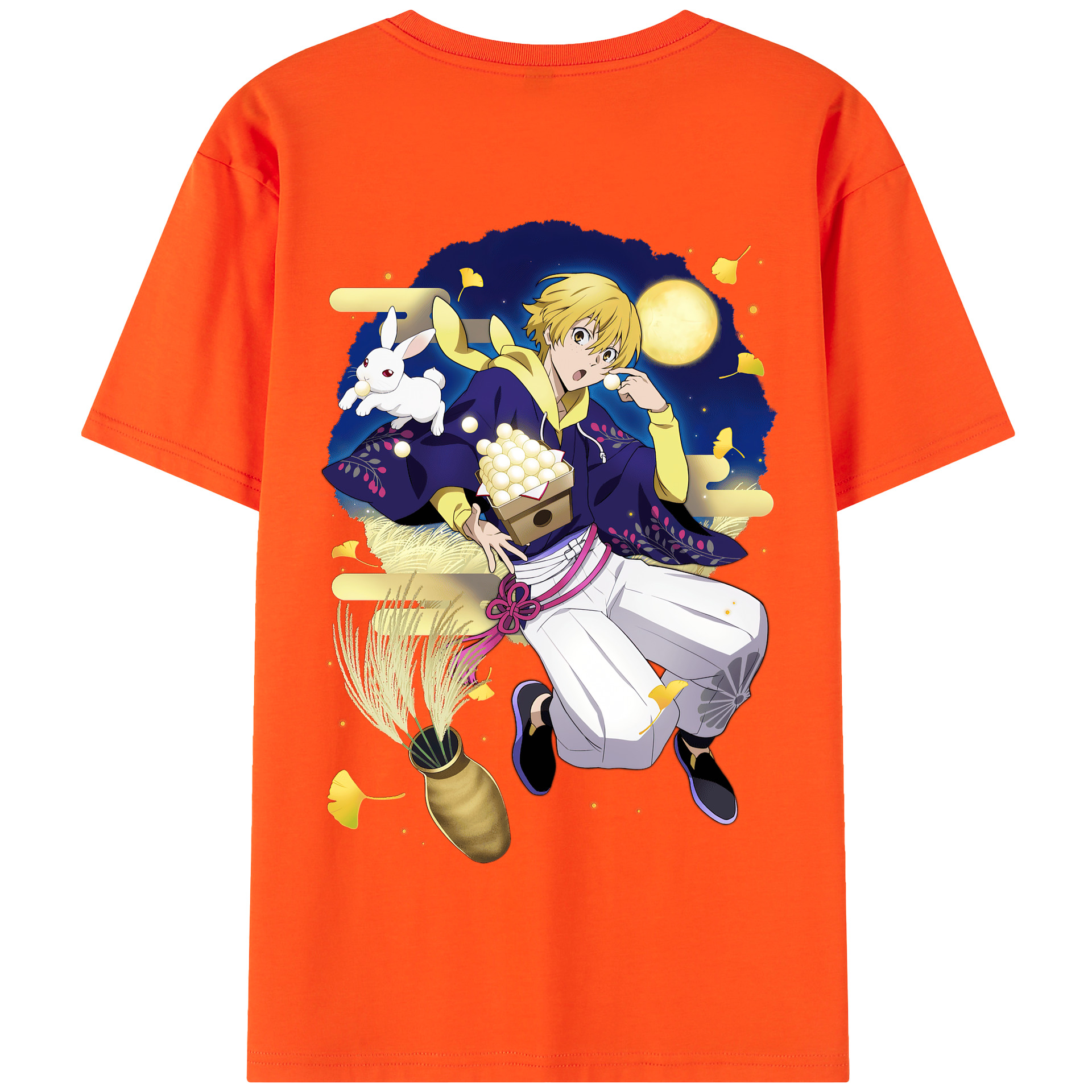 （画像用） 文豪ストレイドッグス Bungo Stray Dogs 綿100％半袖Tシャツ（背面プリント）