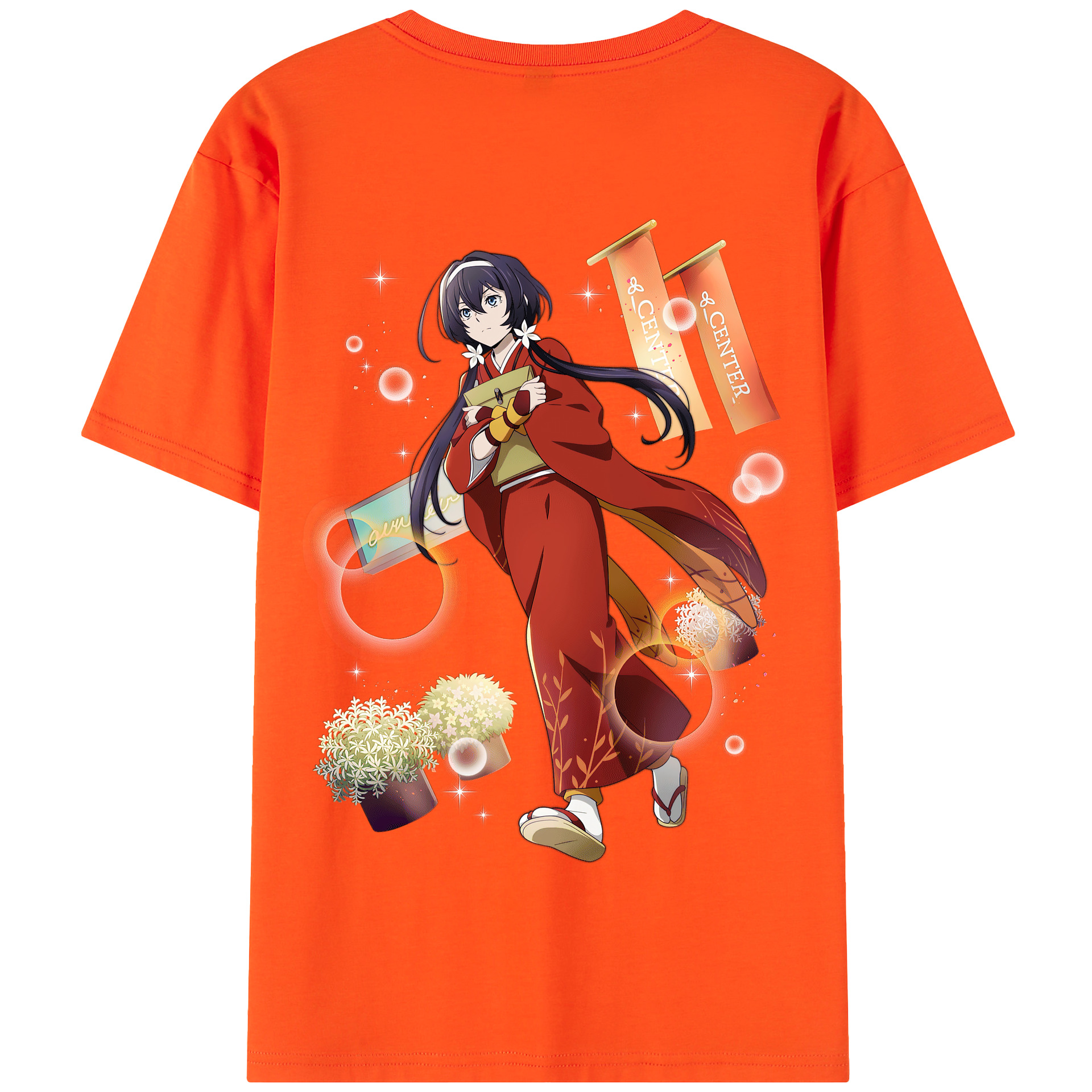 （画像用） 文豪ストレイドッグス Bungo Stray Dogs 綿100％半袖Tシャツ（背面プリント）