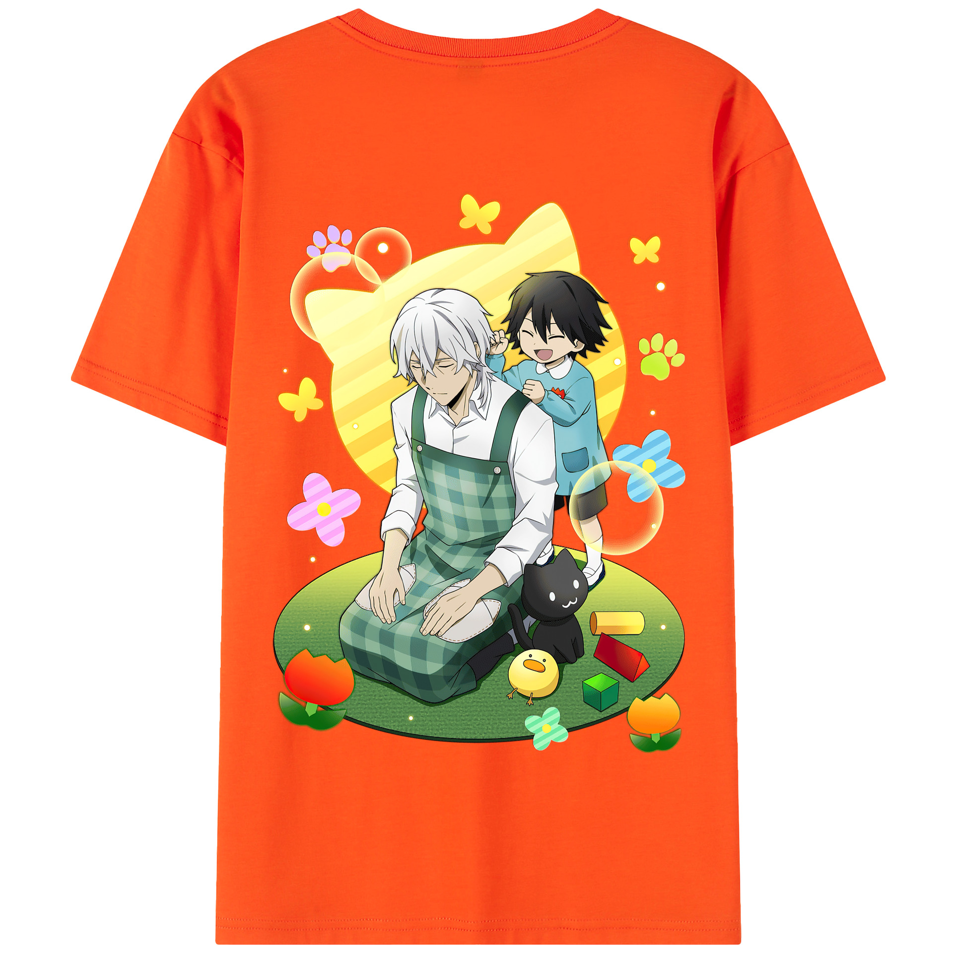 （画像用） 文豪ストレイドッグス Bungo Stray Dogs 綿100％半袖Tシャツ（背面プリント）