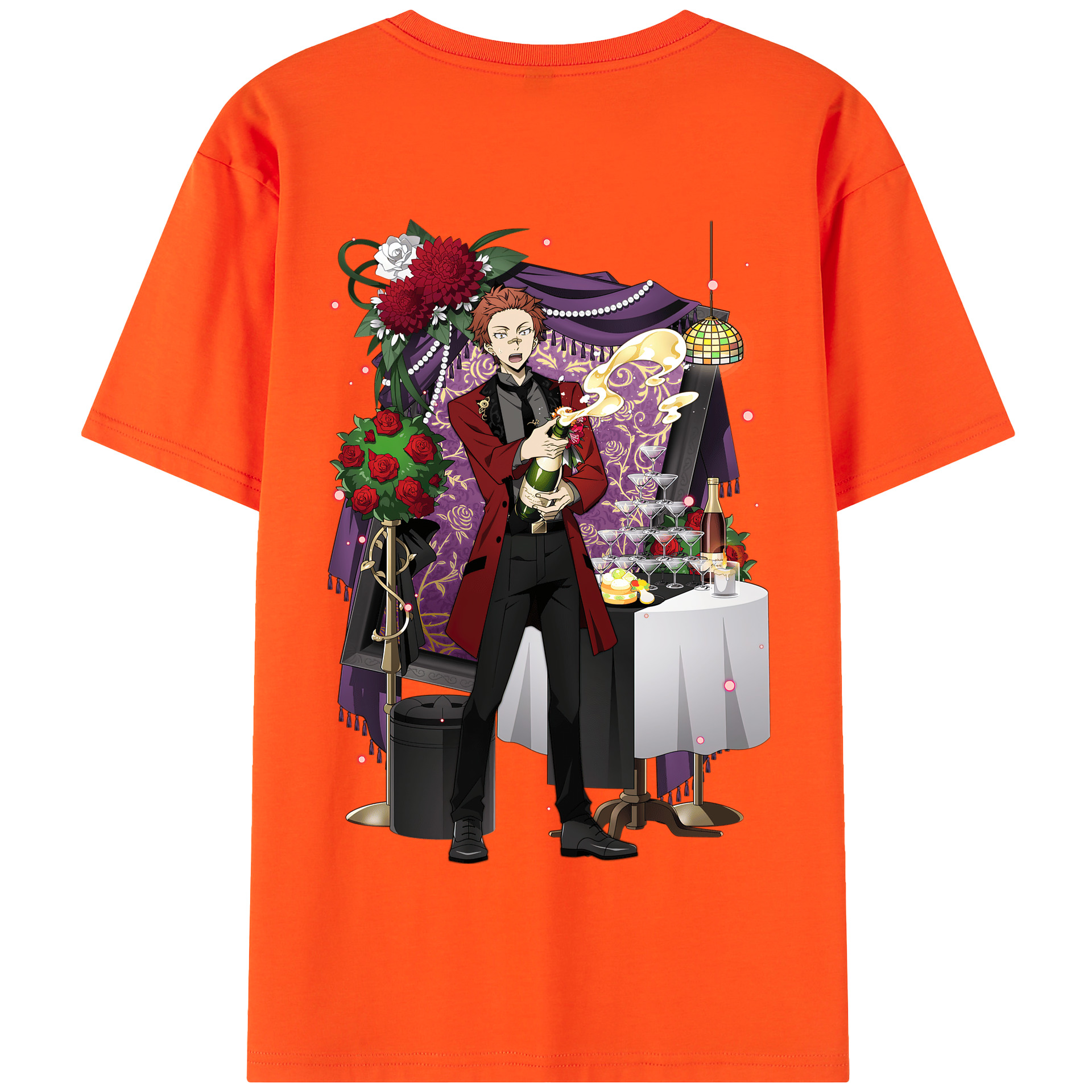 （画像用） 文豪ストレイドッグス Bungo Stray Dogs 綿100％半袖Tシャツ（背面プリント）