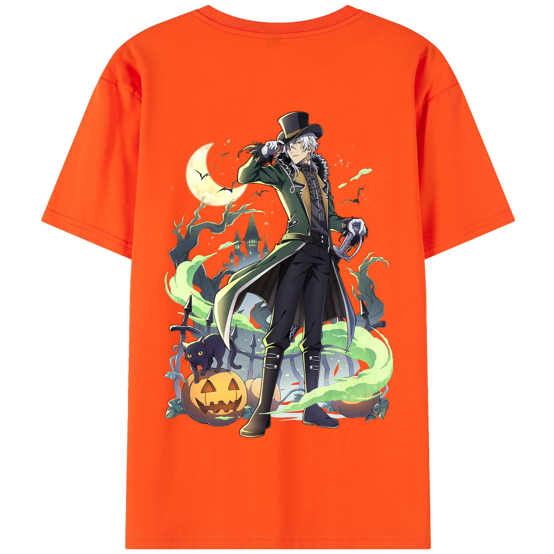 （画像用） 文豪ストレイドッグス Bungo Stray Dogs 綿100％半袖Tシャツ（背面プリント）