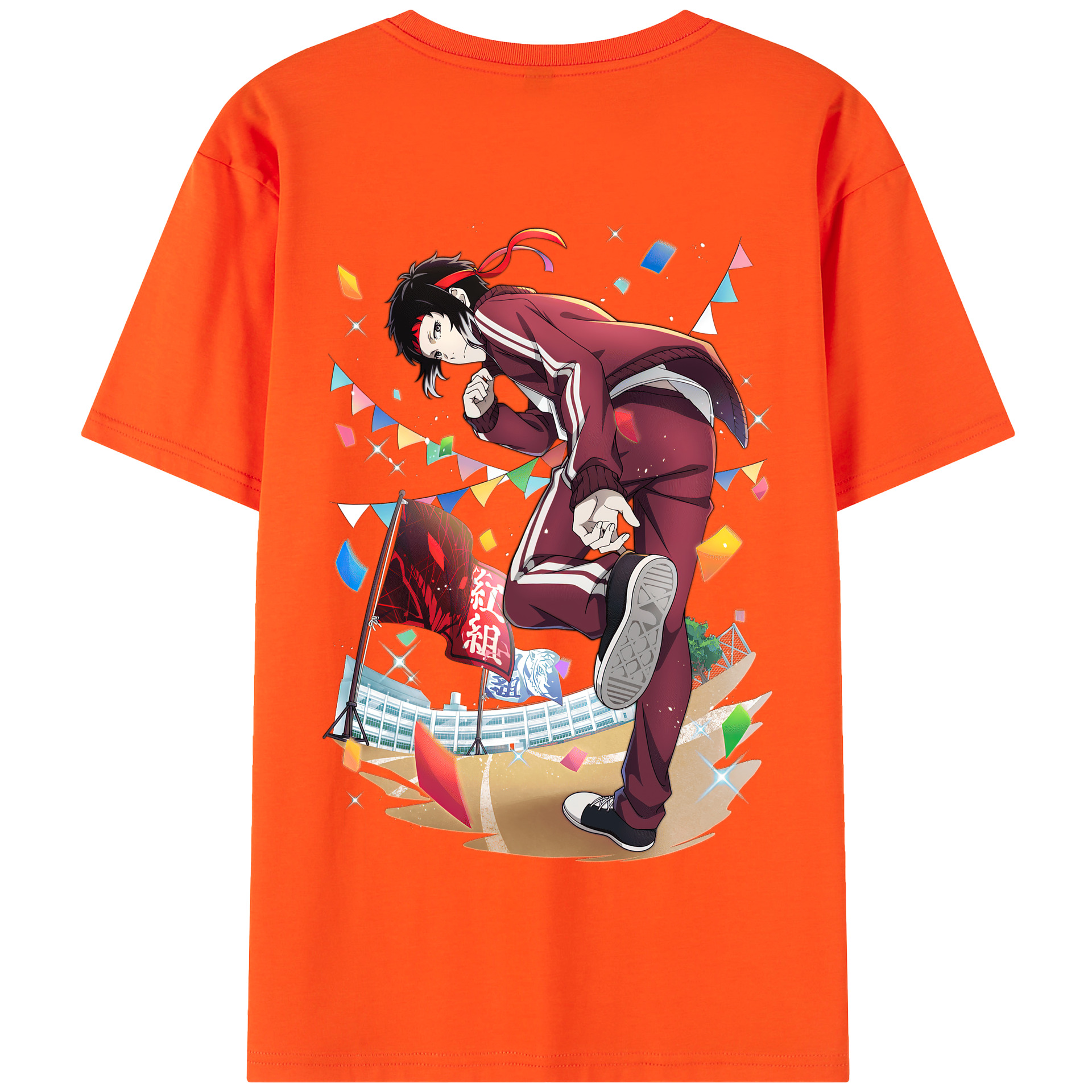 （画像用） 文豪ストレイドッグス Bungo Stray Dogs 綿100％半袖Tシャツ（背面プリント）
