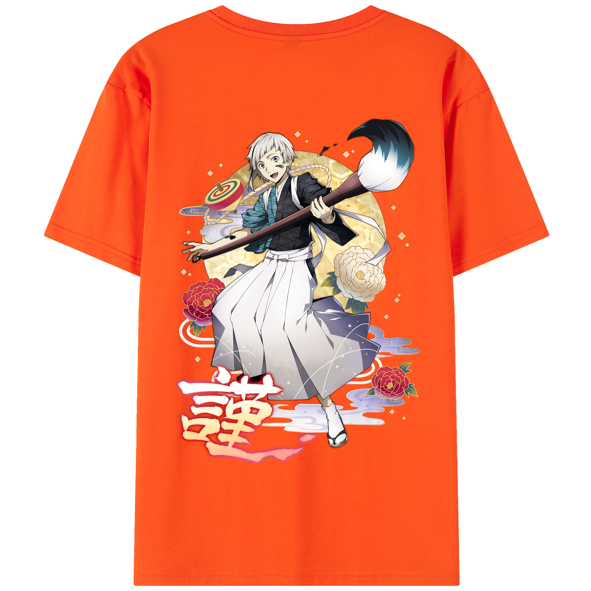 （画像用） 文豪ストレイドッグス Bungo Stray Dogs 綿100％半袖Tシャツ（背面プリント）