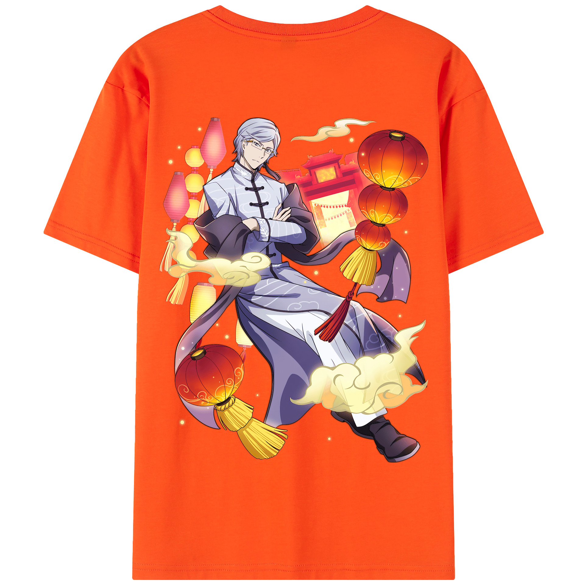 （画像用） 文豪ストレイドッグス Bungo Stray Dogs 綿100％半袖Tシャツ（背面プリント）