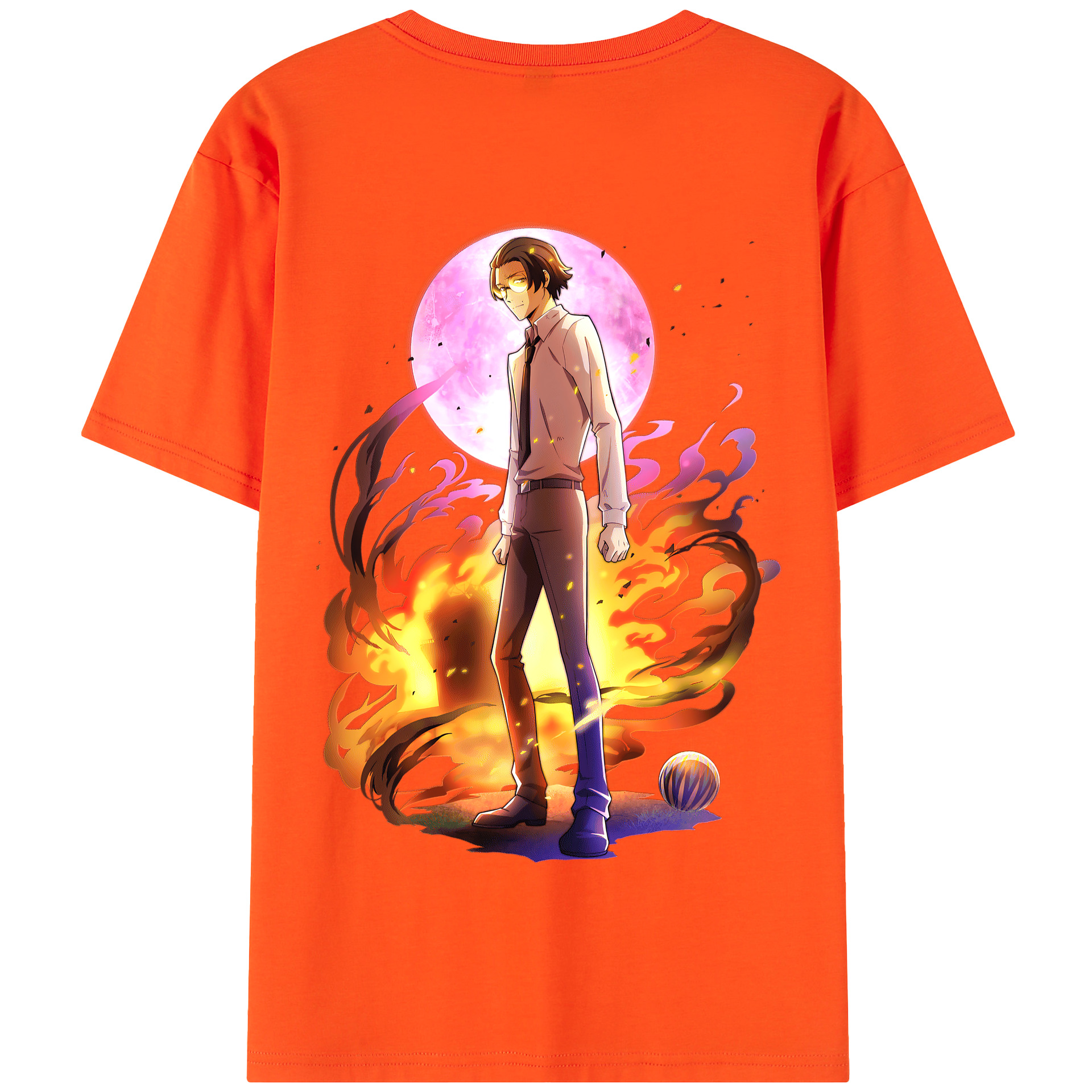（画像用） 文豪ストレイドッグス Bungo Stray Dogs 綿100％半袖Tシャツ（背面プリント）