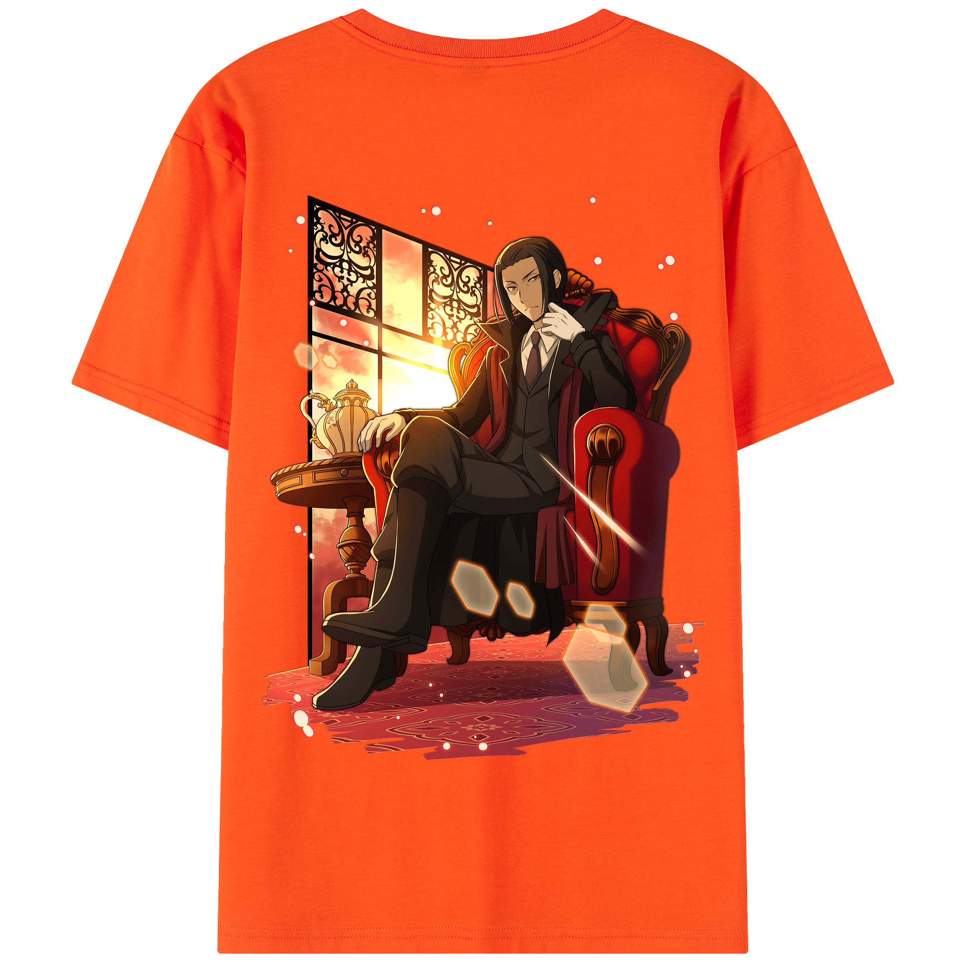（画像用） 文豪ストレイドッグス Bungo Stray Dogs 綿100％半袖Tシャツ（背面プリント）