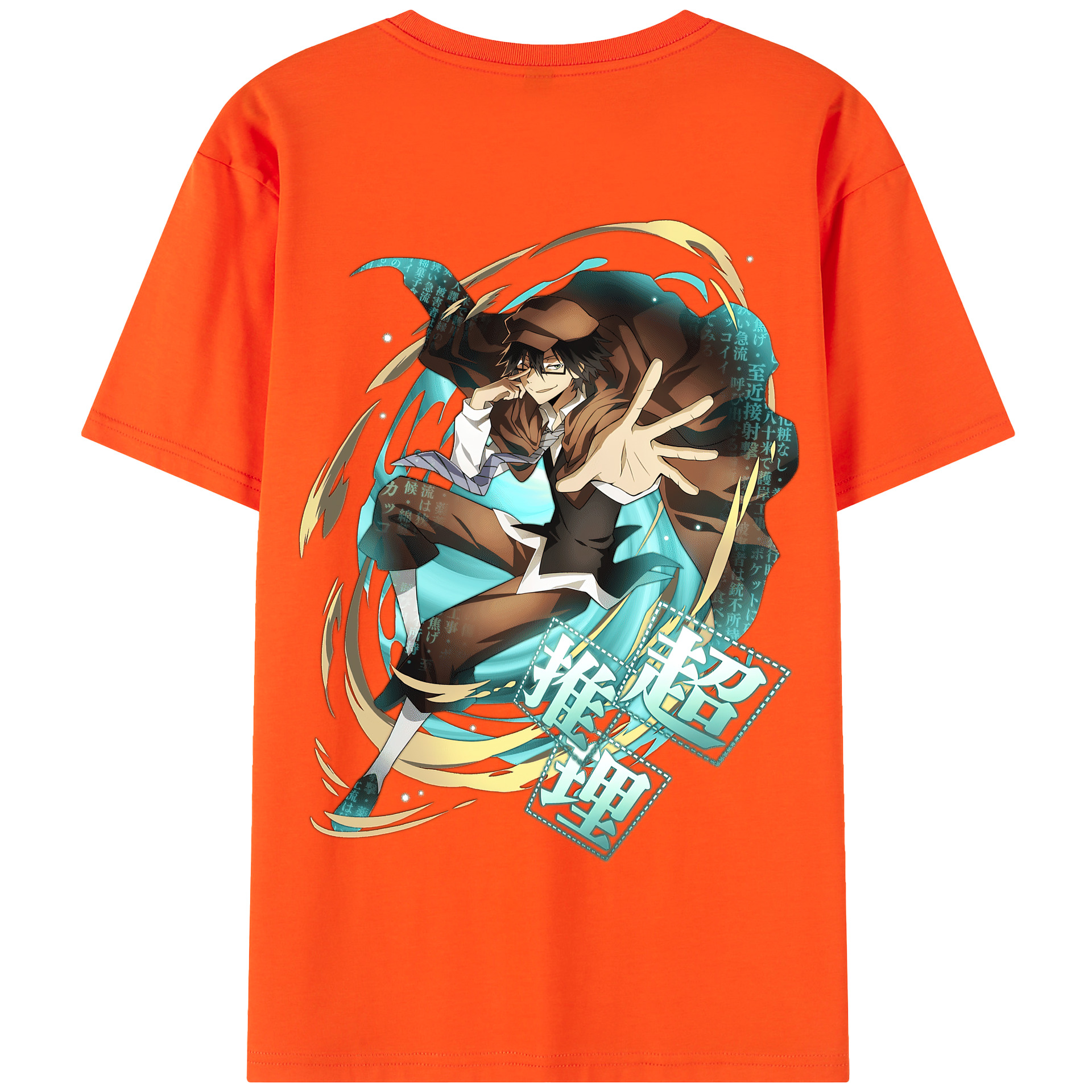 （画像用） 文豪ストレイドッグス Bungo Stray Dogs 綿100％半袖Tシャツ（背面プリント）