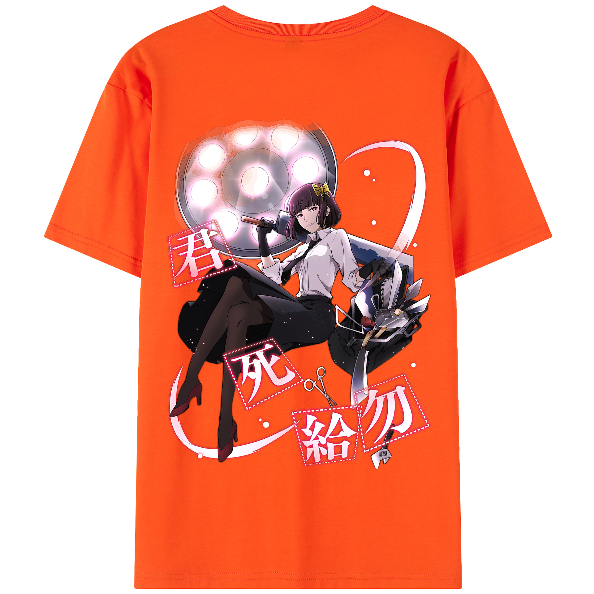 （画像用） 文豪ストレイドッグス Bungo Stray Dogs 綿100％半袖Tシャツ（背面プリント）