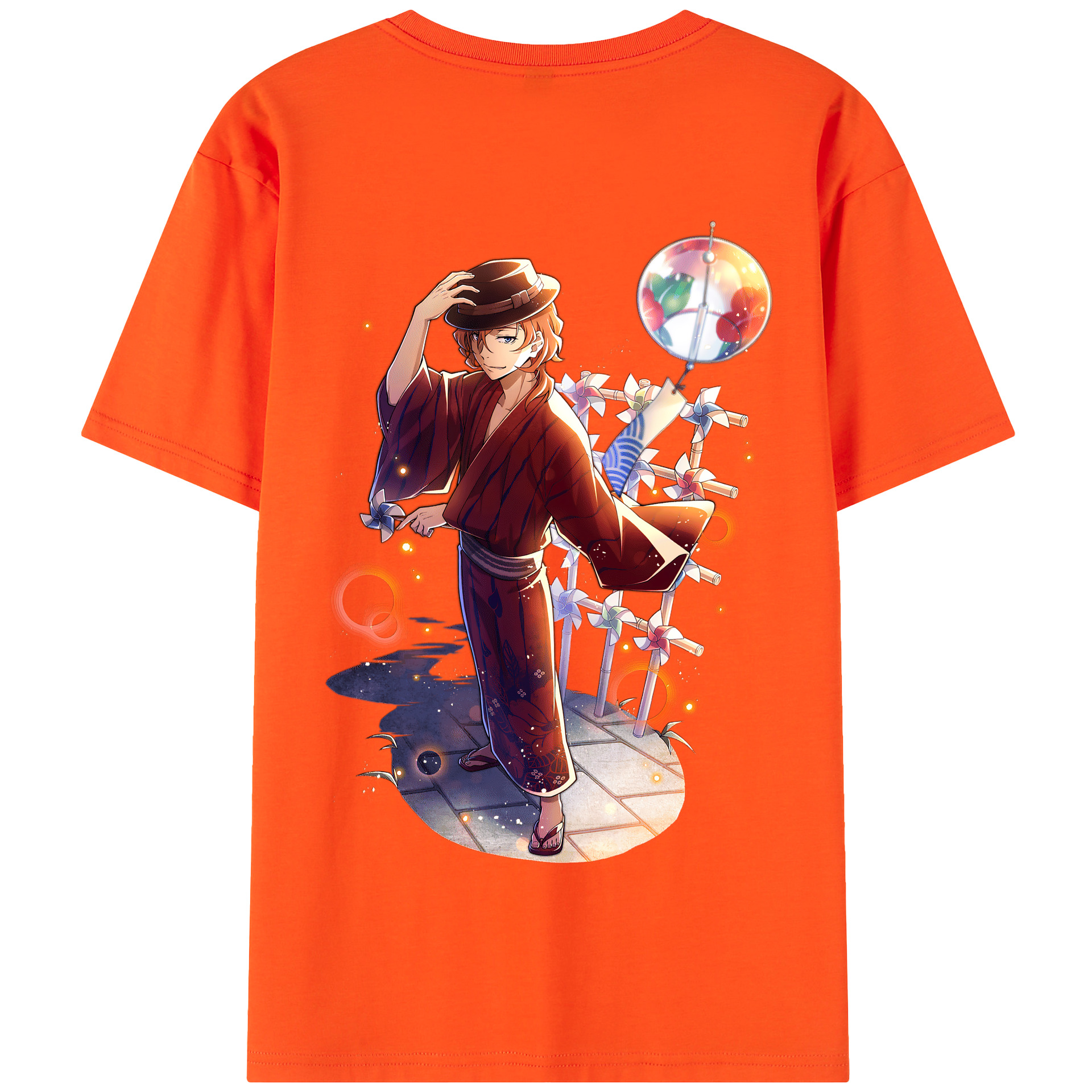 （画像用） 文豪ストレイドッグス Bungo Stray Dogs 綿100％半袖Tシャツ（背面プリント）