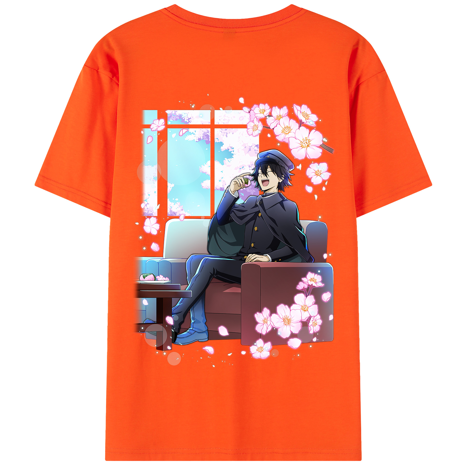 （画像用） 文豪ストレイドッグス Bungo Stray Dogs 綿100％半袖Tシャツ（背面プリント）