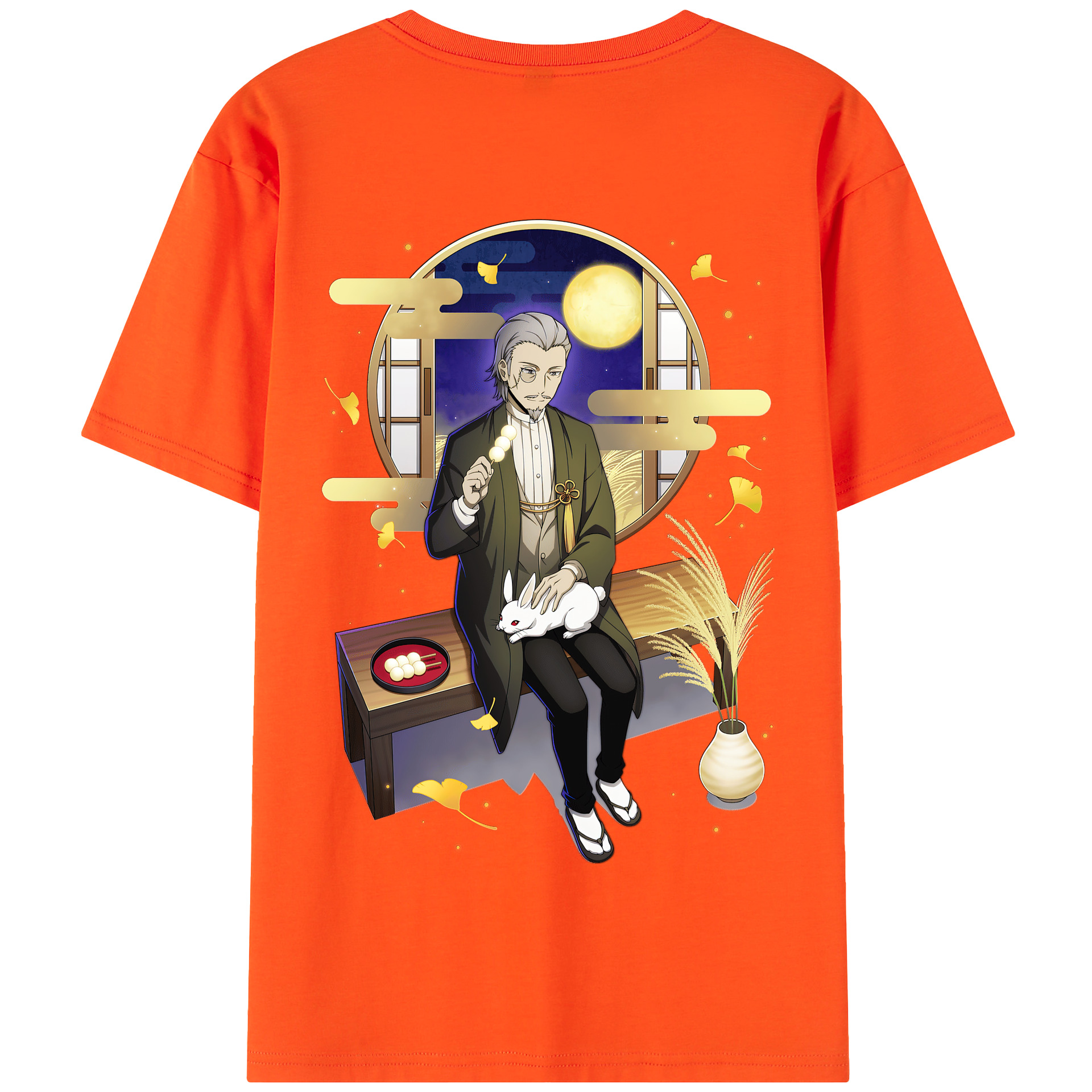（画像用） 文豪ストレイドッグス Bungo Stray Dogs 綿100％半袖Tシャツ（背面プリント）