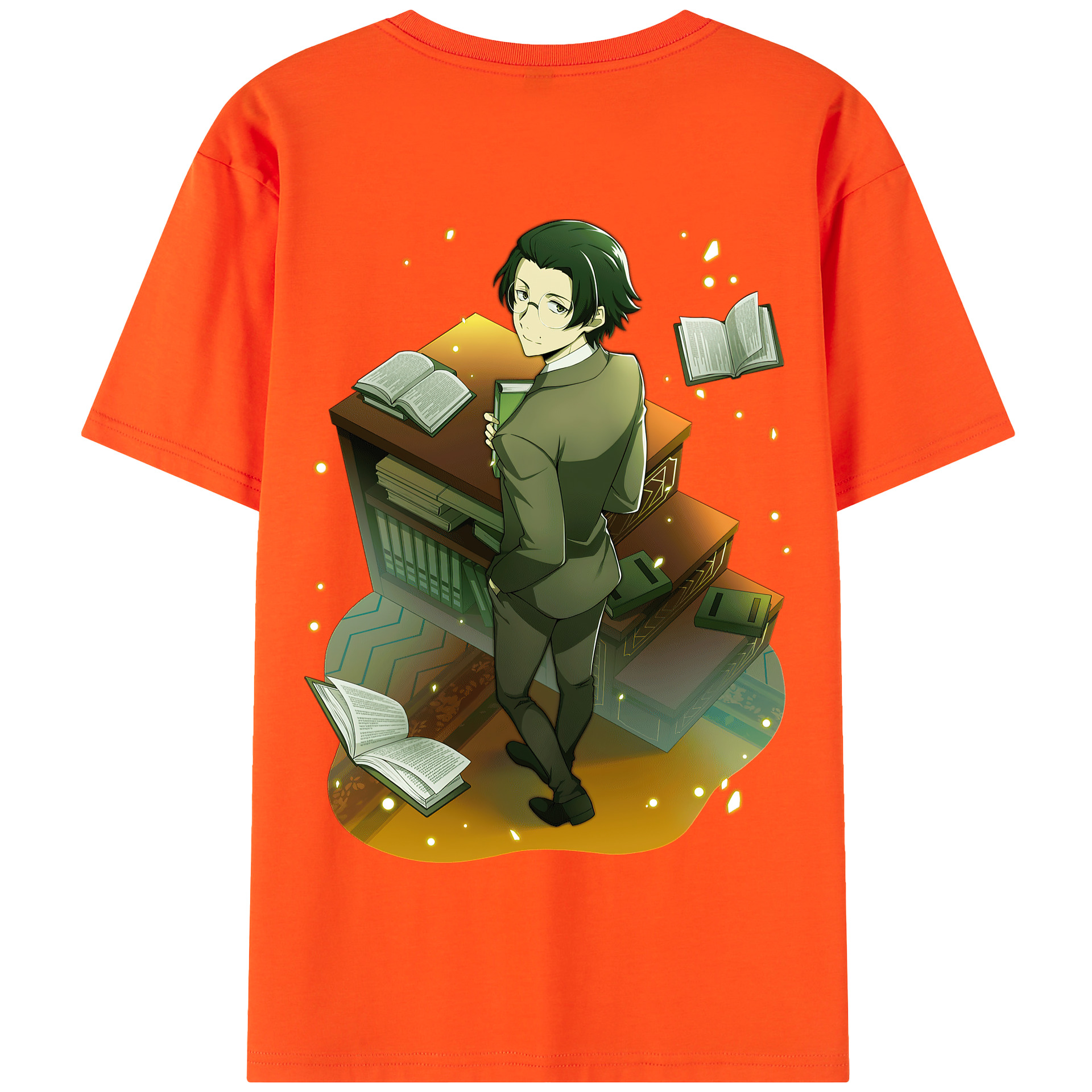（画像用） 文豪ストレイドッグス Bungo Stray Dogs 綿100％半袖Tシャツ（背面プリント）