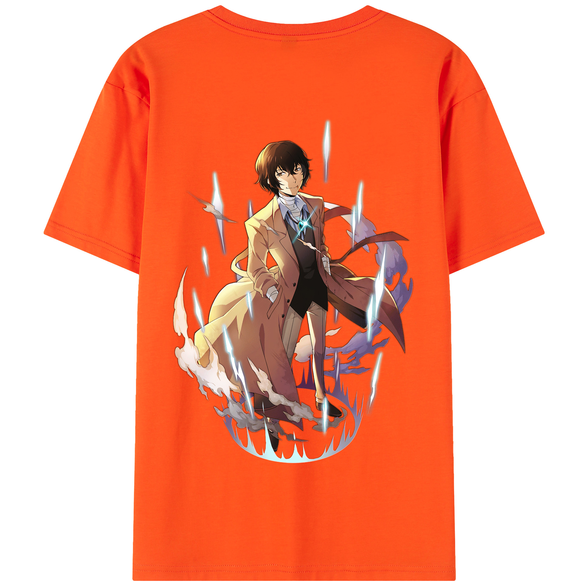 （画像用） 文豪ストレイドッグス Bungo Stray Dogs 綿100％半袖Tシャツ（背面プリント）