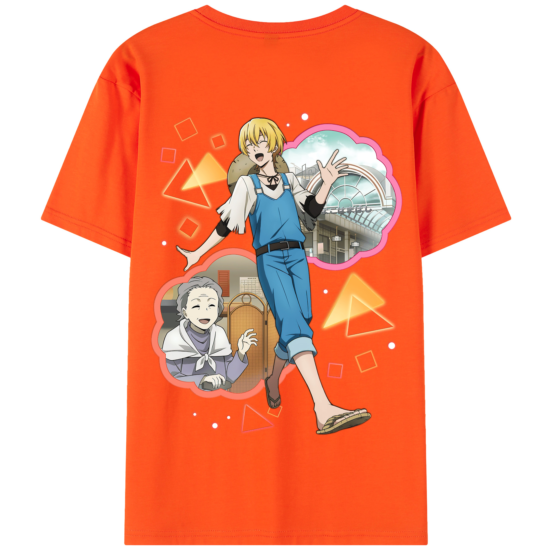 （画像用） 文豪ストレイドッグス Bungo Stray Dogs 綿100％半袖Tシャツ（背面プリント）