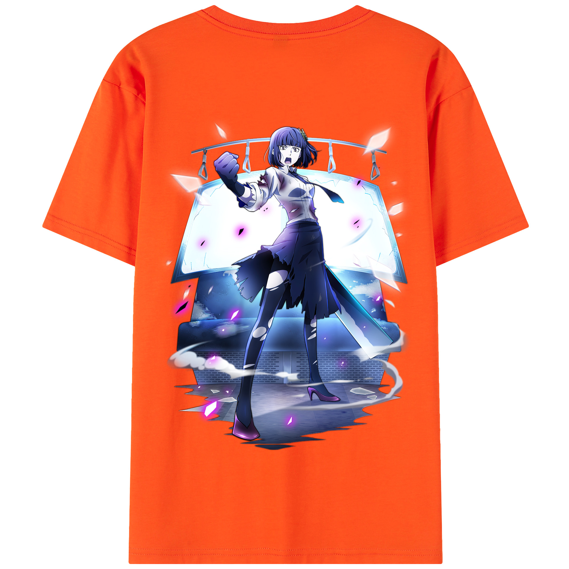 （画像用） 文豪ストレイドッグス Bungo Stray Dogs 綿100％半袖Tシャツ（背面プリント）