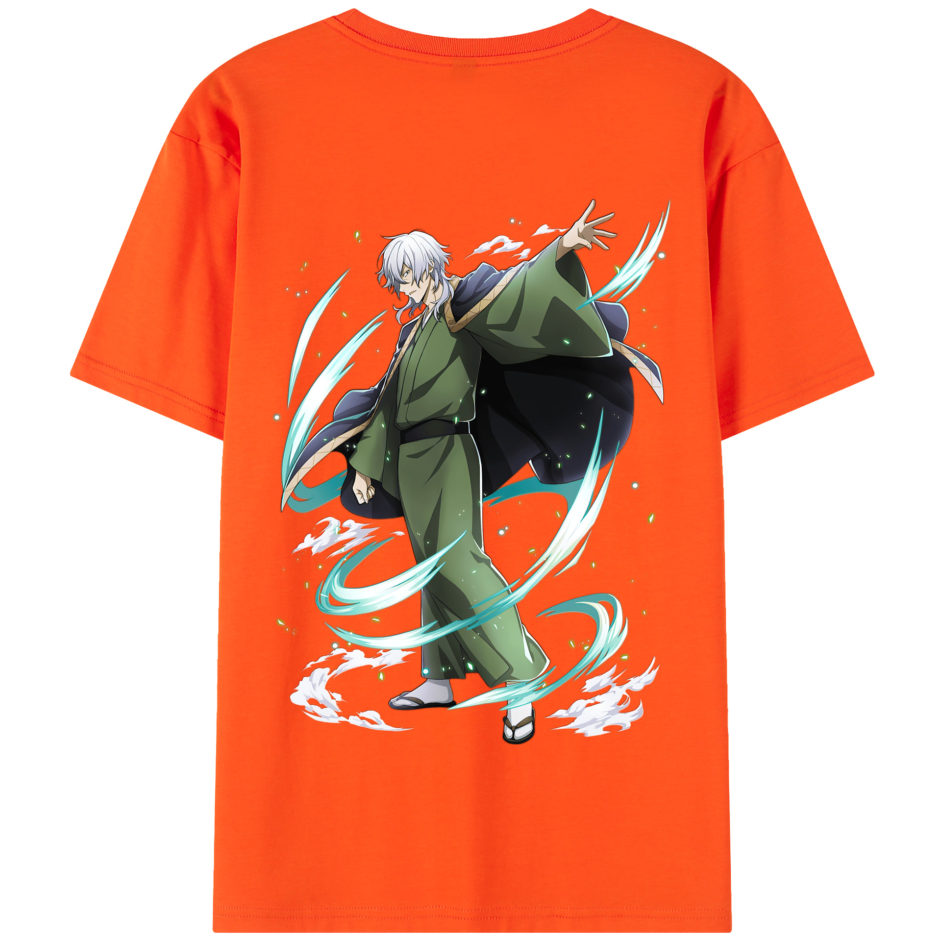 （画像用） 文豪ストレイドッグス Bungo Stray Dogs 綿100％半袖Tシャツ（背面プリント）