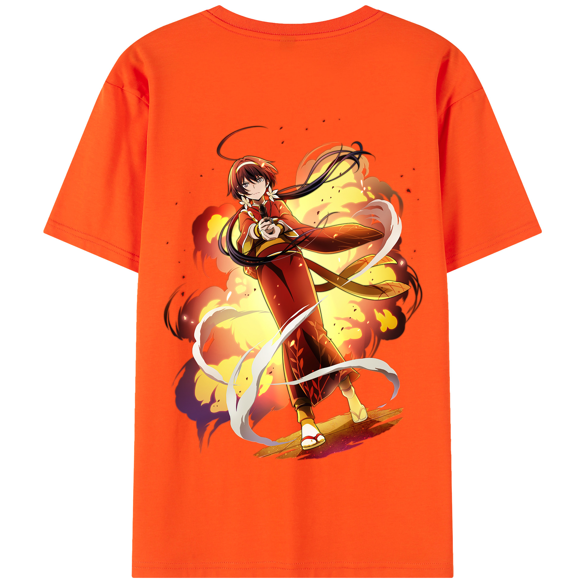 （画像用） 文豪ストレイドッグス Bungo Stray Dogs 綿100％半袖Tシャツ（背面プリント）