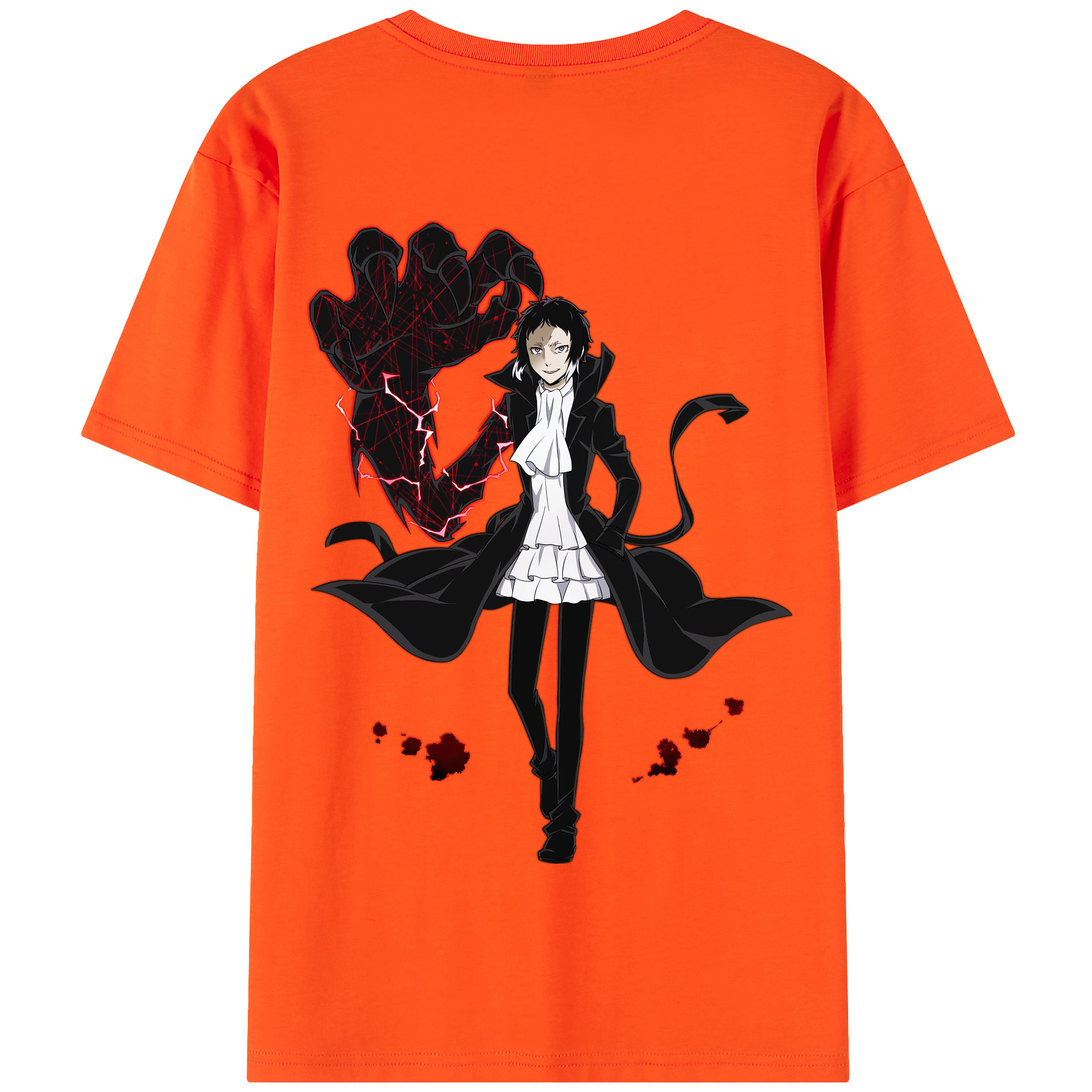 （画像用） 文豪ストレイドッグス Bungo Stray Dogs 綿100％半袖Tシャツ（背面プリント）