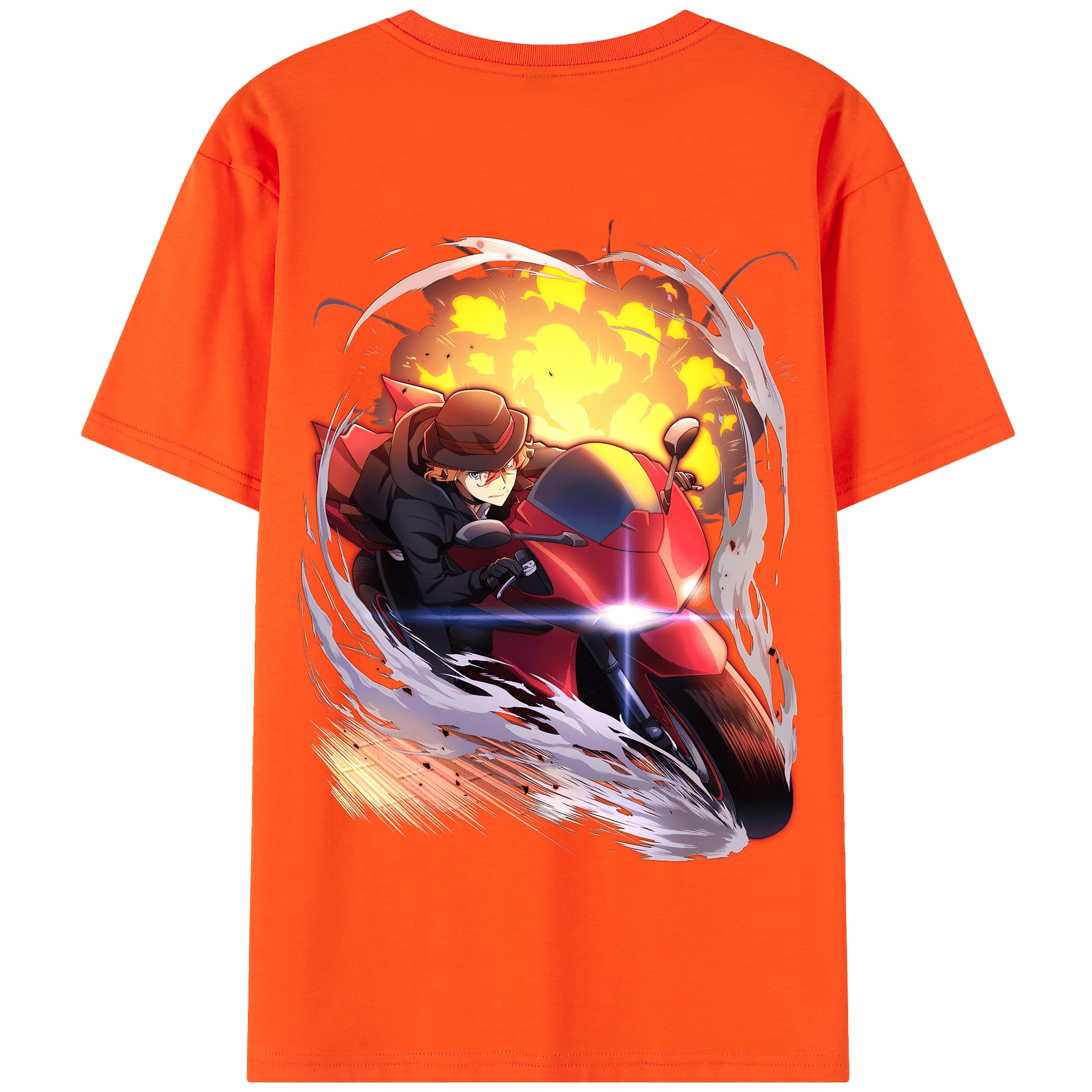 （画像用） 文豪ストレイドッグス Bungo Stray Dogs 綿100％半袖Tシャツ（背面プリント）