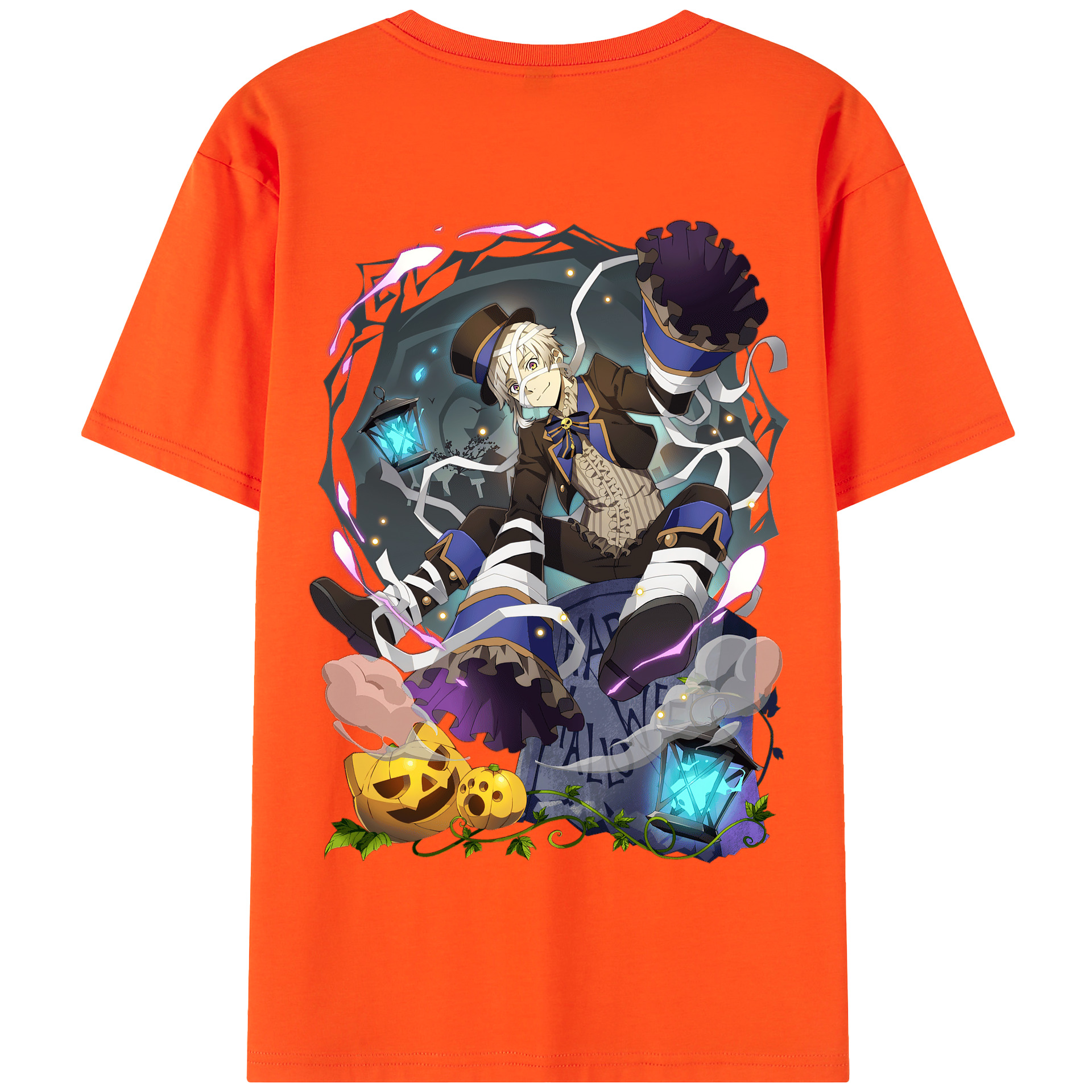（画像用） 文豪ストレイドッグス Bungo Stray Dogs 綿100％半袖Tシャツ（背面プリント）