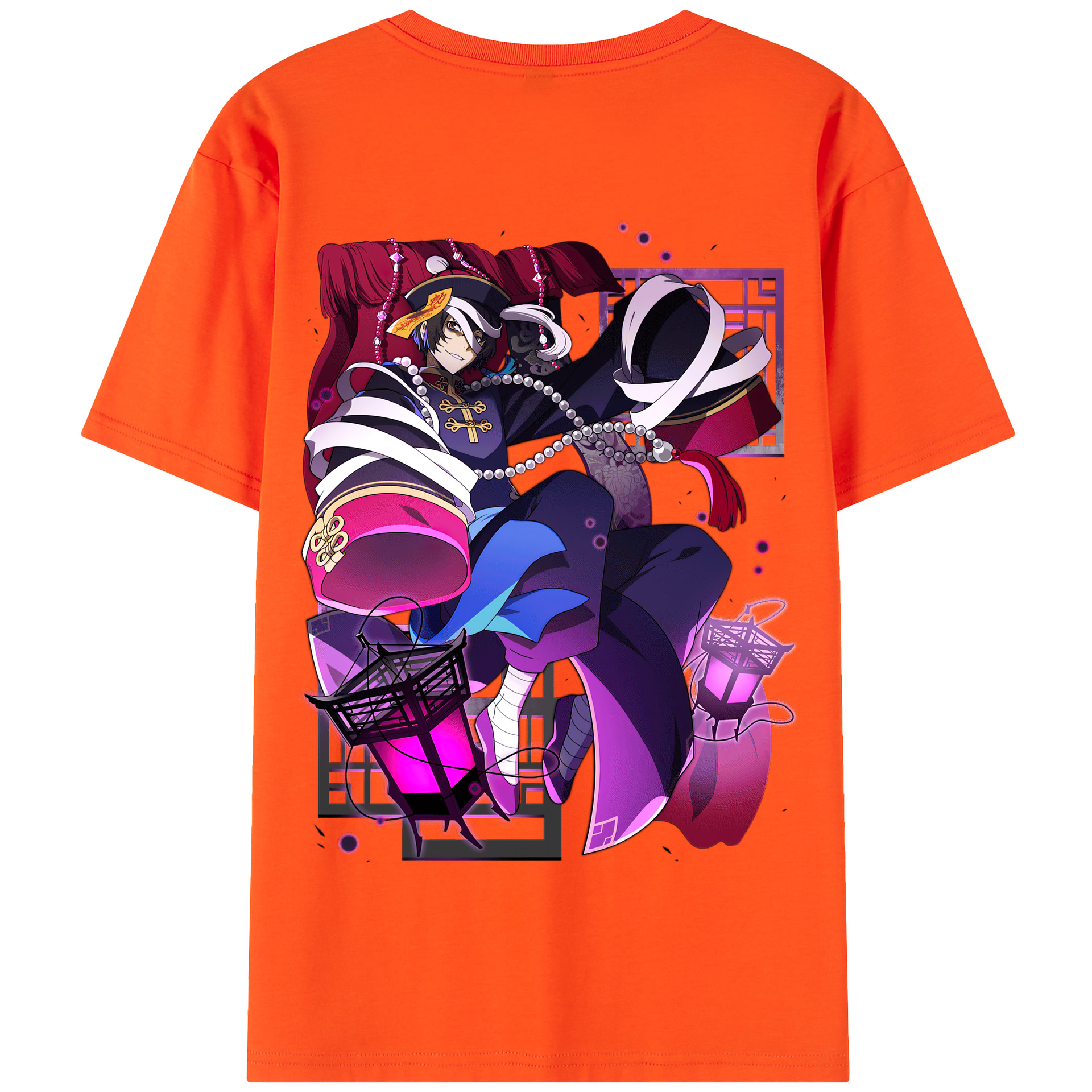 （画像用） 文豪ストレイドッグス Bungo Stray Dogs 綿100％半袖Tシャツ（背面プリント）