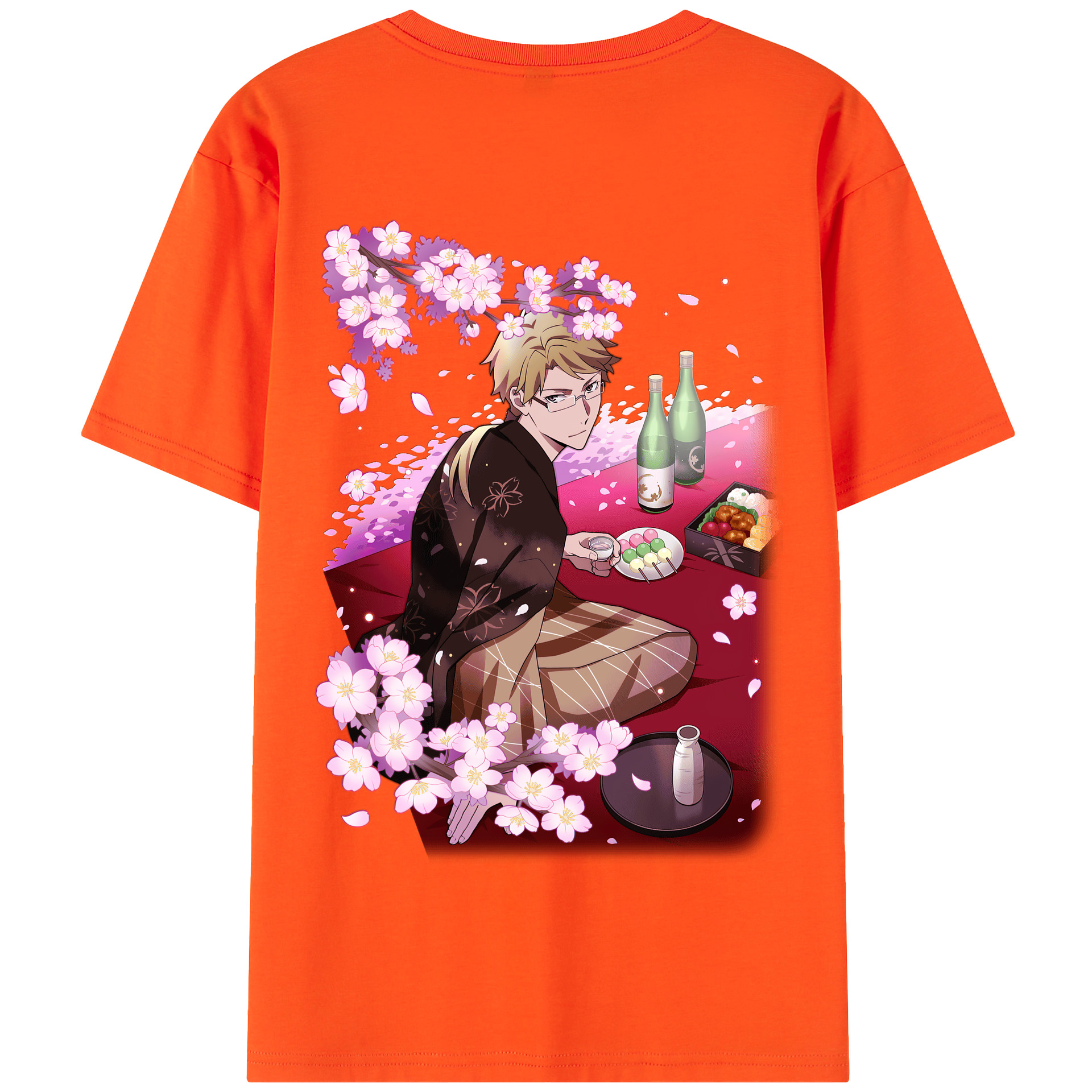 （画像用） 文豪ストレイドッグス Bungo Stray Dogs 綿100％半袖Tシャツ（背面プリント）