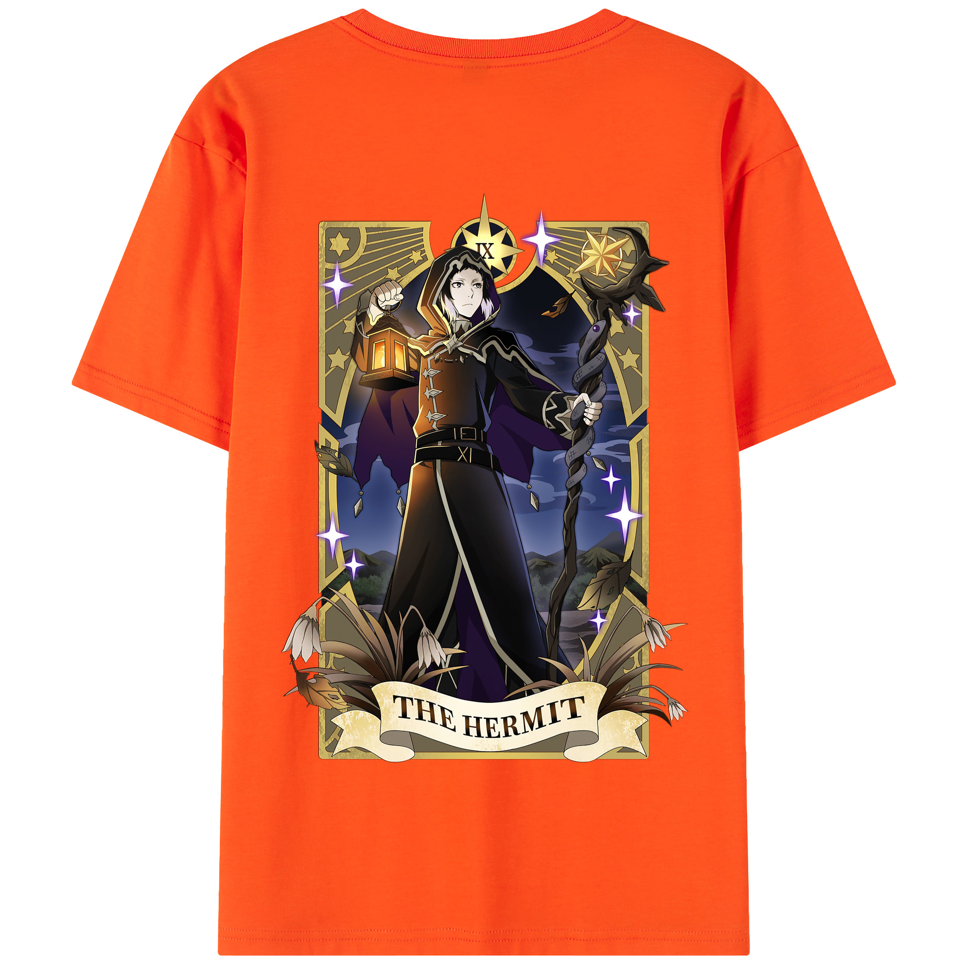（画像用） 文豪ストレイドッグス Bungo Stray Dogs 綿100％半袖Tシャツ（背面プリント）