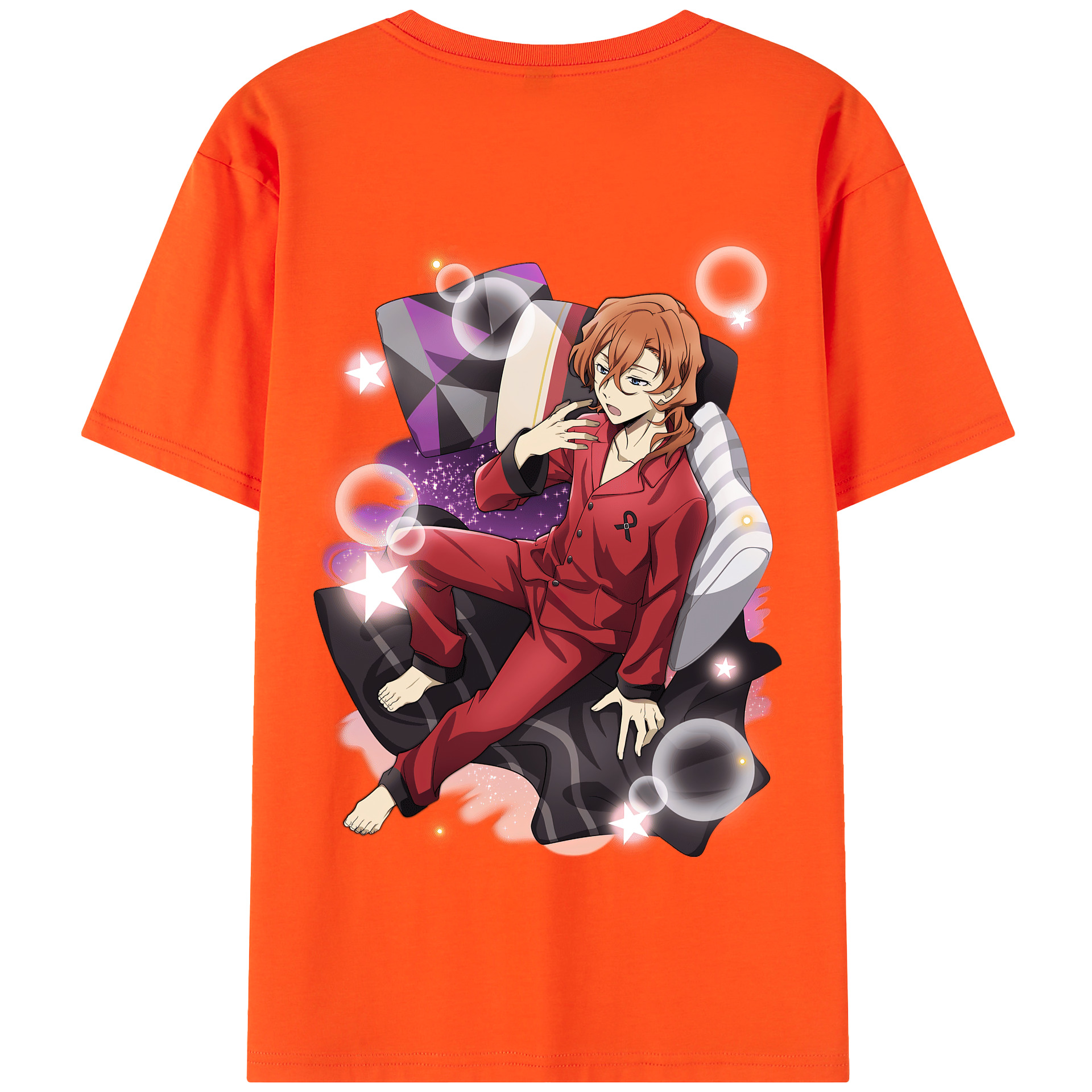 （画像用） 文豪ストレイドッグス Bungo Stray Dogs 綿100％半袖Tシャツ（背面プリント）