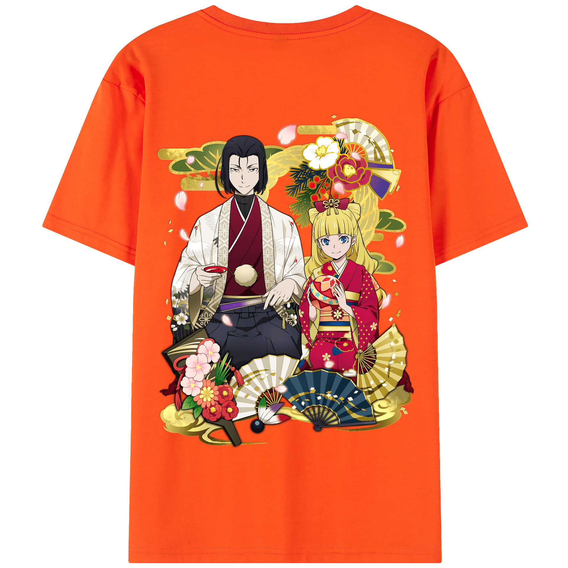 （画像用） 文豪ストレイドッグス Bungo Stray Dogs 綿100％半袖Tシャツ（背面プリント）