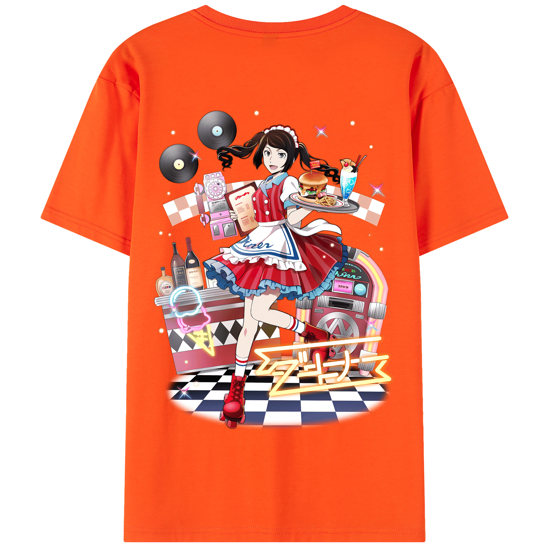 （画像用） 文豪ストレイドッグス Bungo Stray Dogs 綿100％半袖Tシャツ（背面プリント）