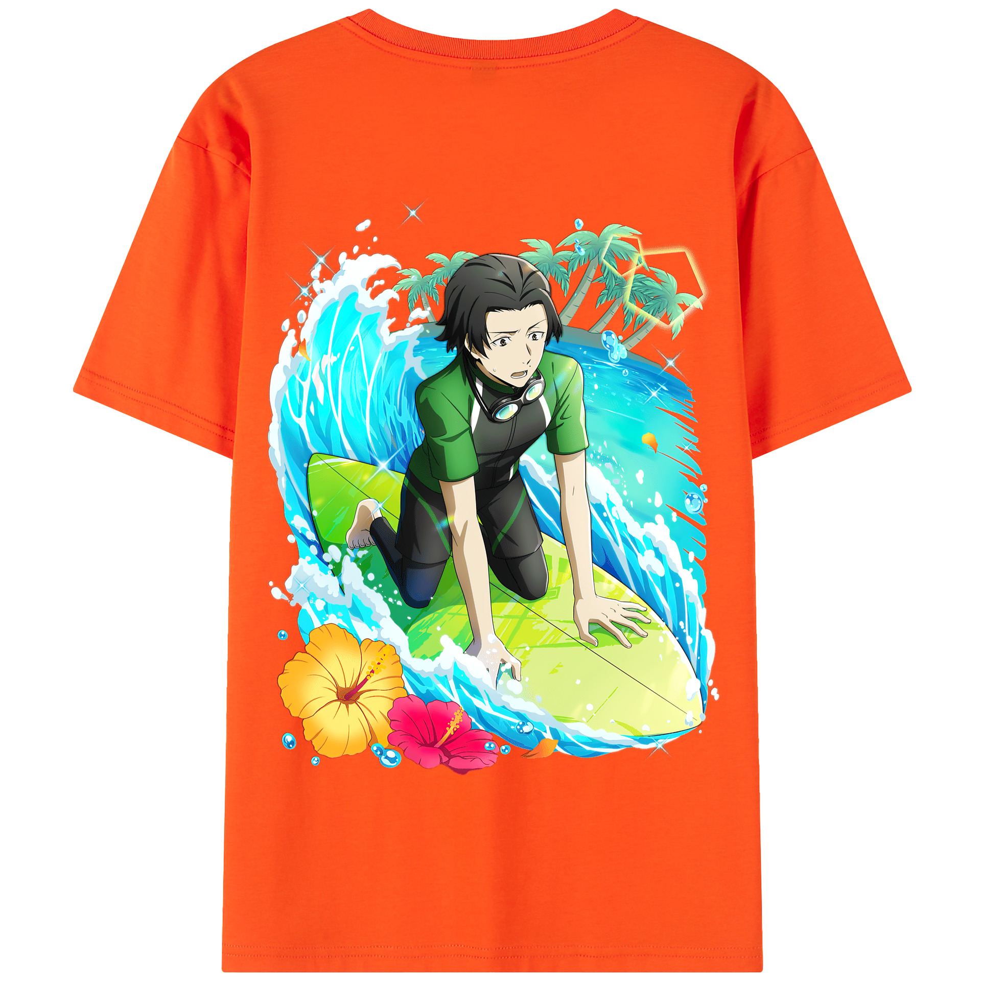 （画像用） 文豪ストレイドッグス Bungo Stray Dogs 綿100％半袖Tシャツ（背面プリント）