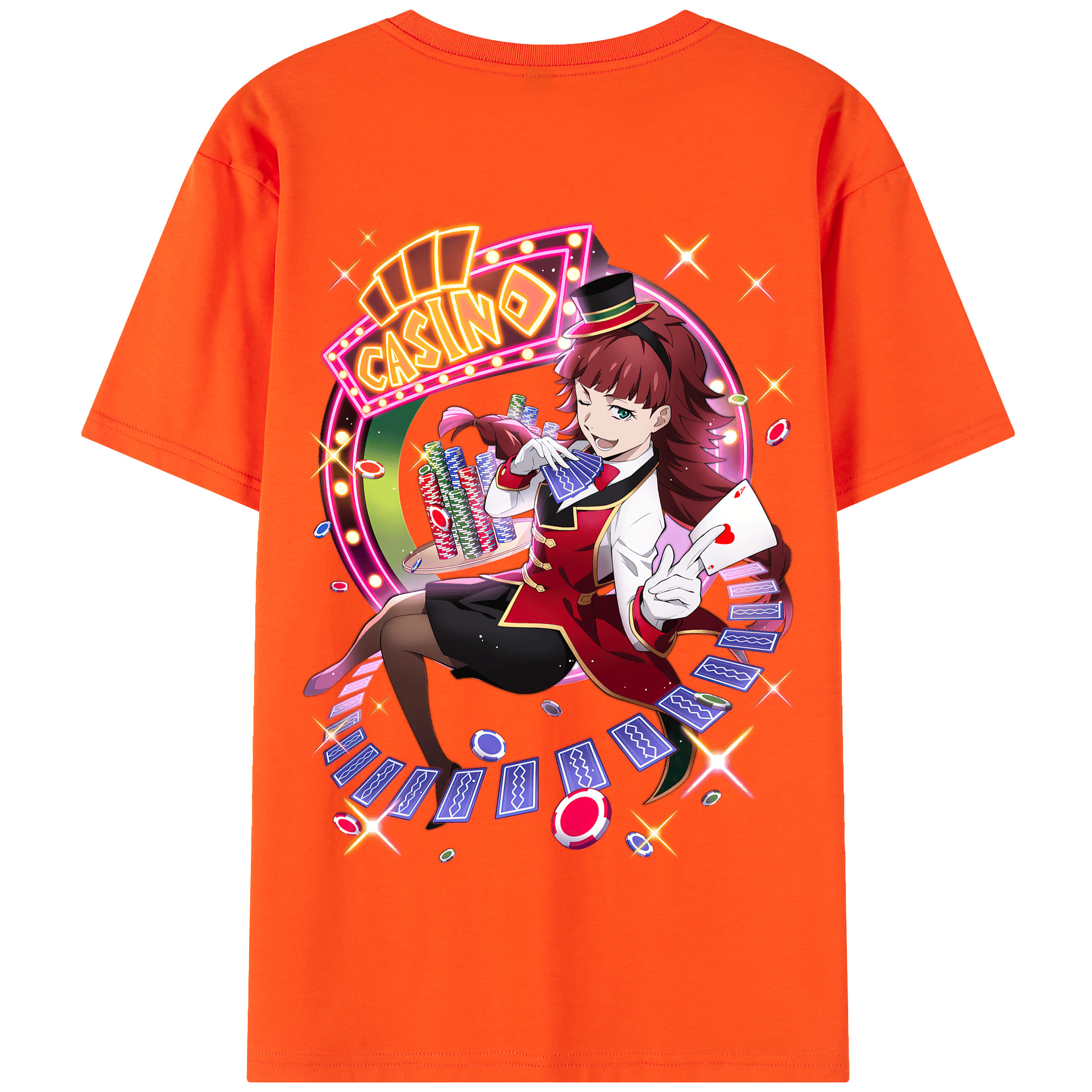 （画像用） 文豪ストレイドッグス Bungo Stray Dogs 綿100％半袖Tシャツ（背面プリント）