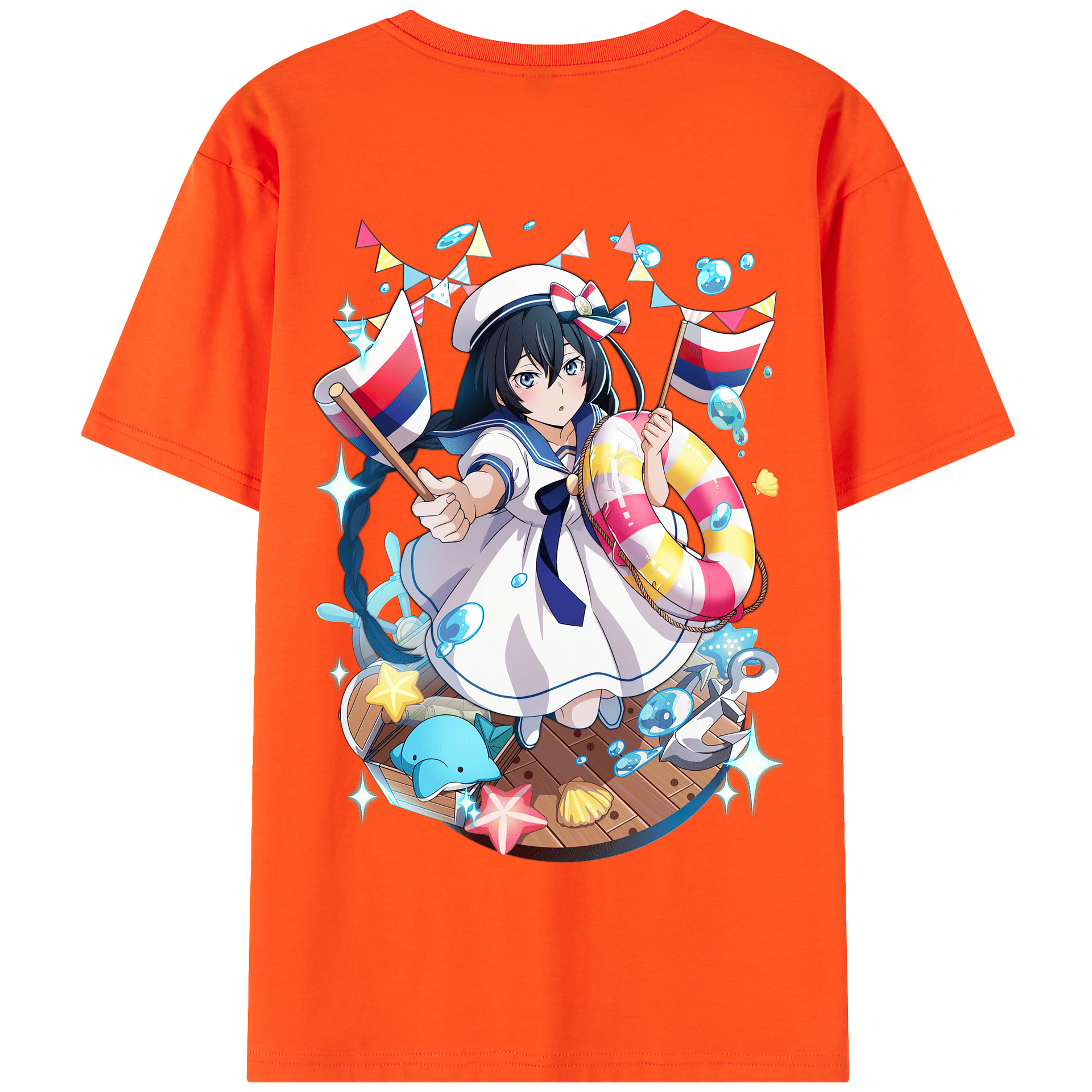 （画像用） 文豪ストレイドッグス Bungo Stray Dogs 綿100％半袖Tシャツ（背面プリント）