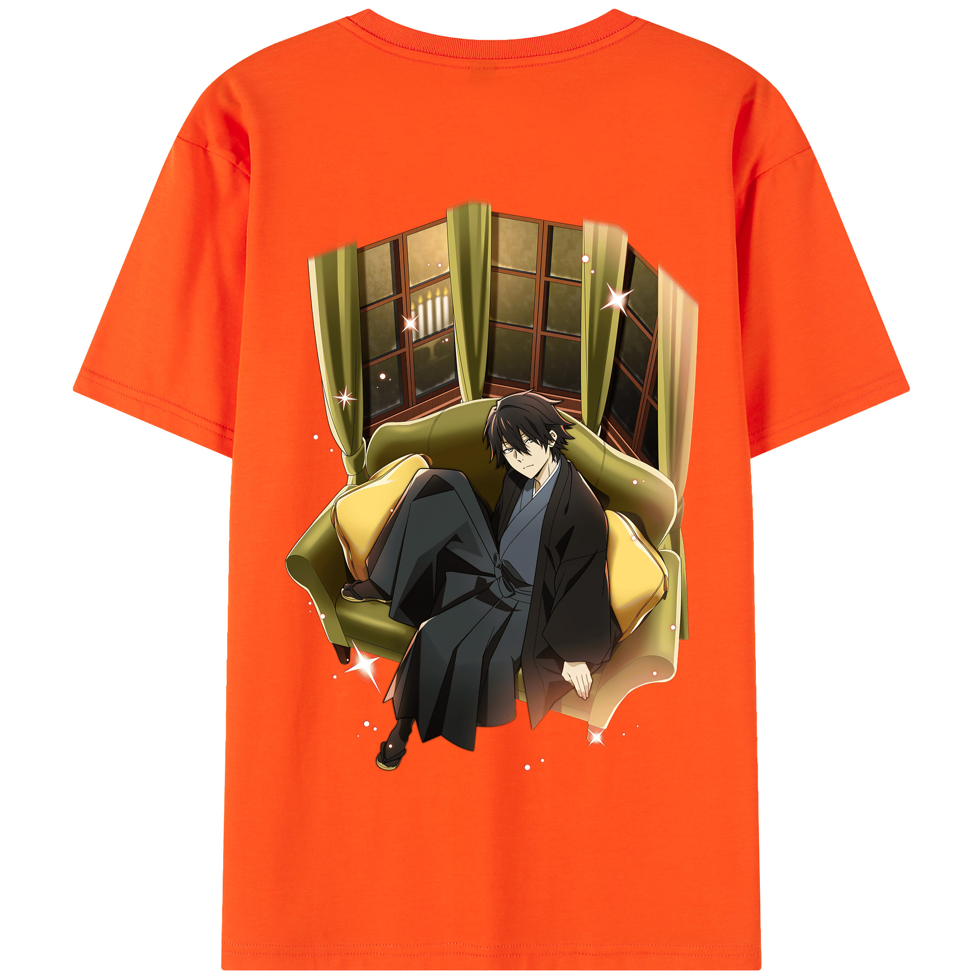 （画像用） 文豪ストレイドッグス Bungo Stray Dogs 綿100％半袖Tシャツ（背面プリント）