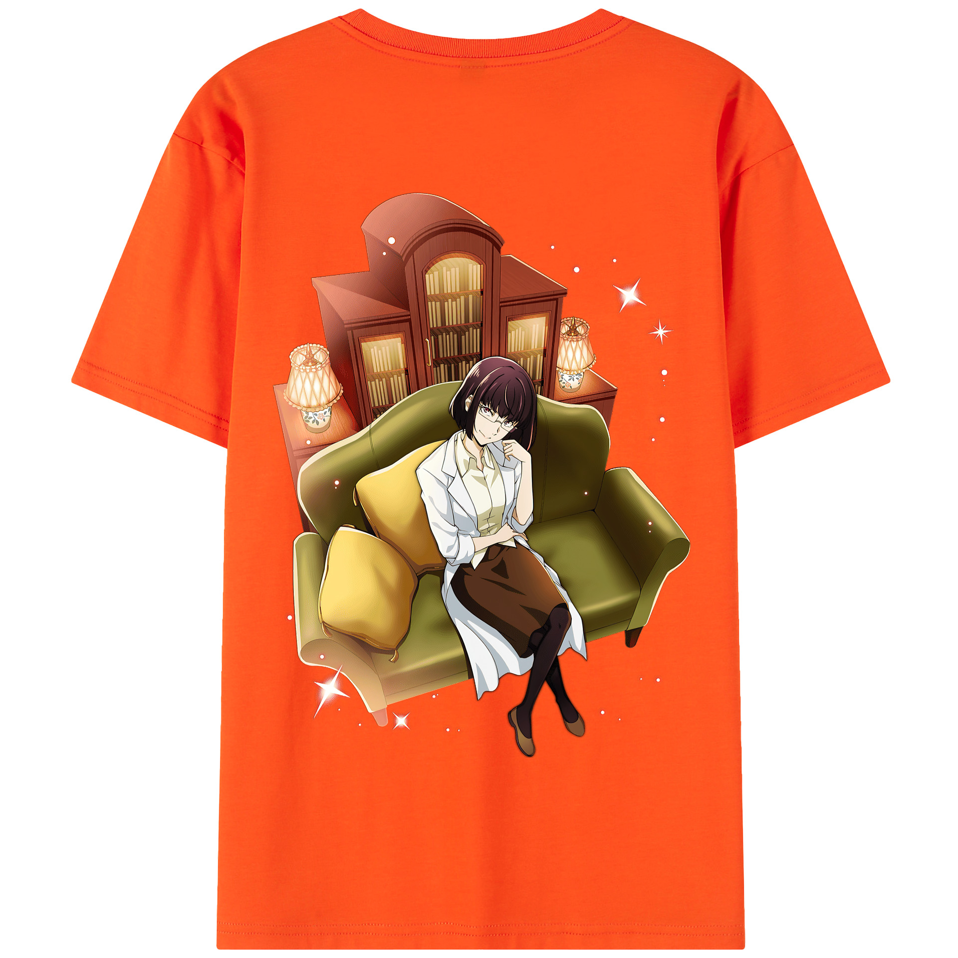（画像用） 文豪ストレイドッグス Bungo Stray Dogs 綿100％半袖Tシャツ（背面プリント）