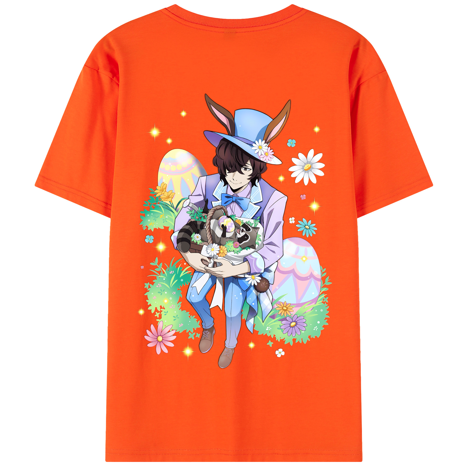 （画像用） 文豪ストレイドッグス Bungo Stray Dogs 綿100％半袖Tシャツ（背面プリント）