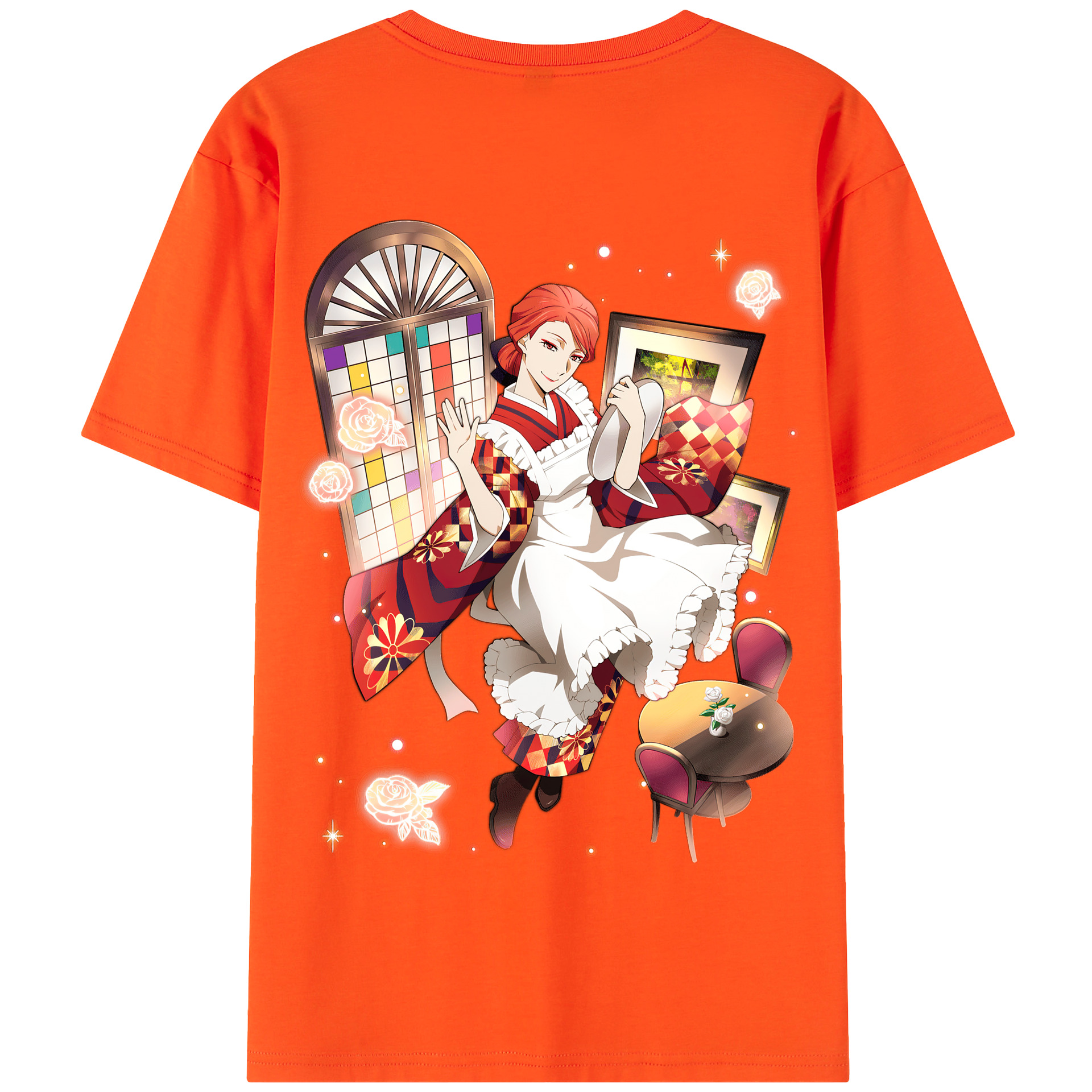 （画像用） 文豪ストレイドッグス Bungo Stray Dogs 綿100％半袖Tシャツ（背面プリント）