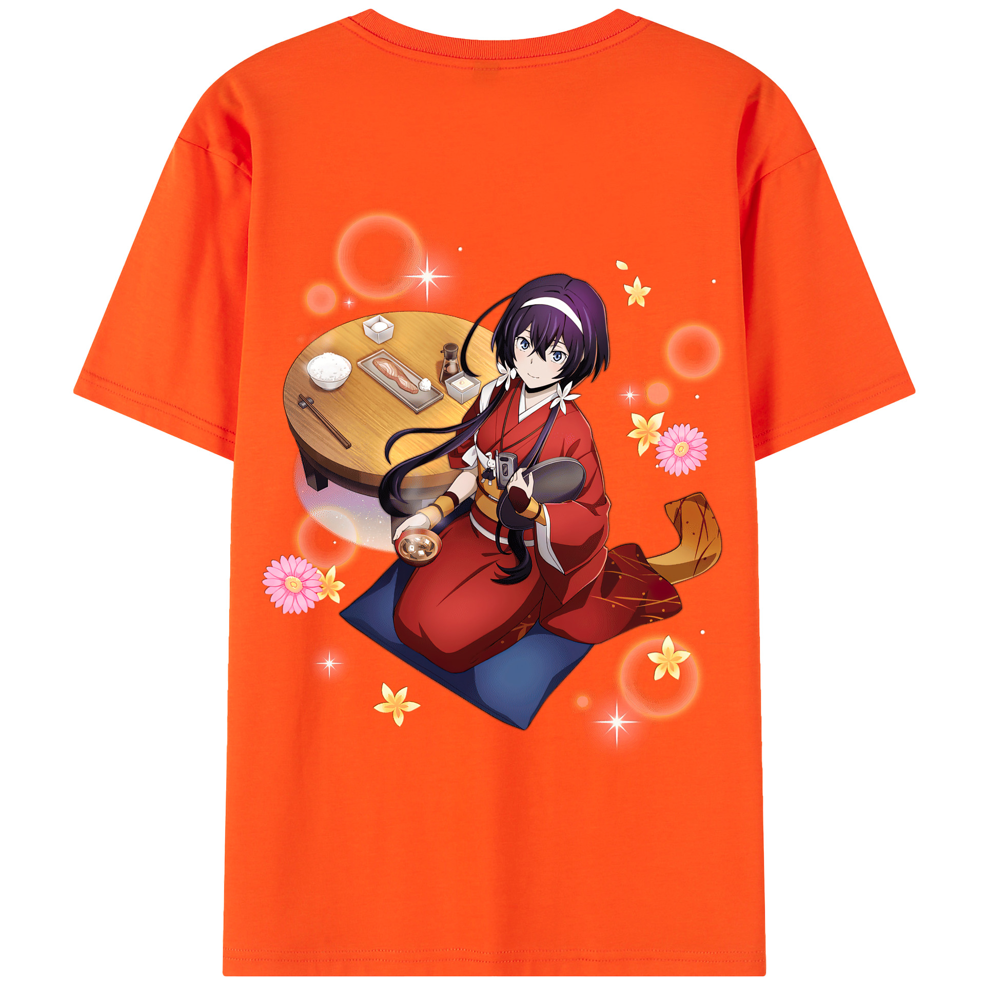 （画像用） 文豪ストレイドッグス Bungo Stray Dogs 綿100％半袖Tシャツ（背面プリント）