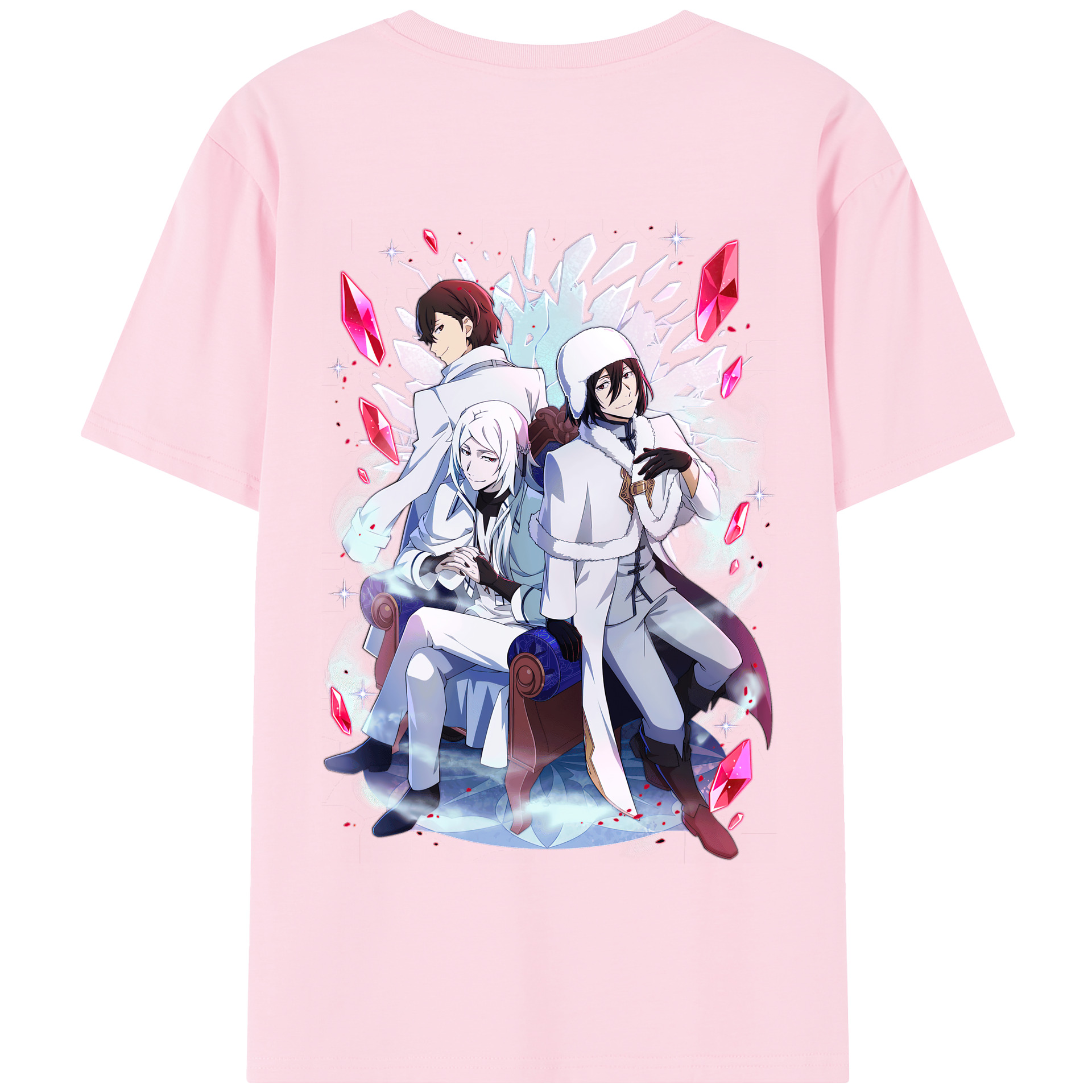 （画像用） 文豪ストレイドッグス Bungo Stray Dogs 綿100％半袖Tシャツ（背面プリント）