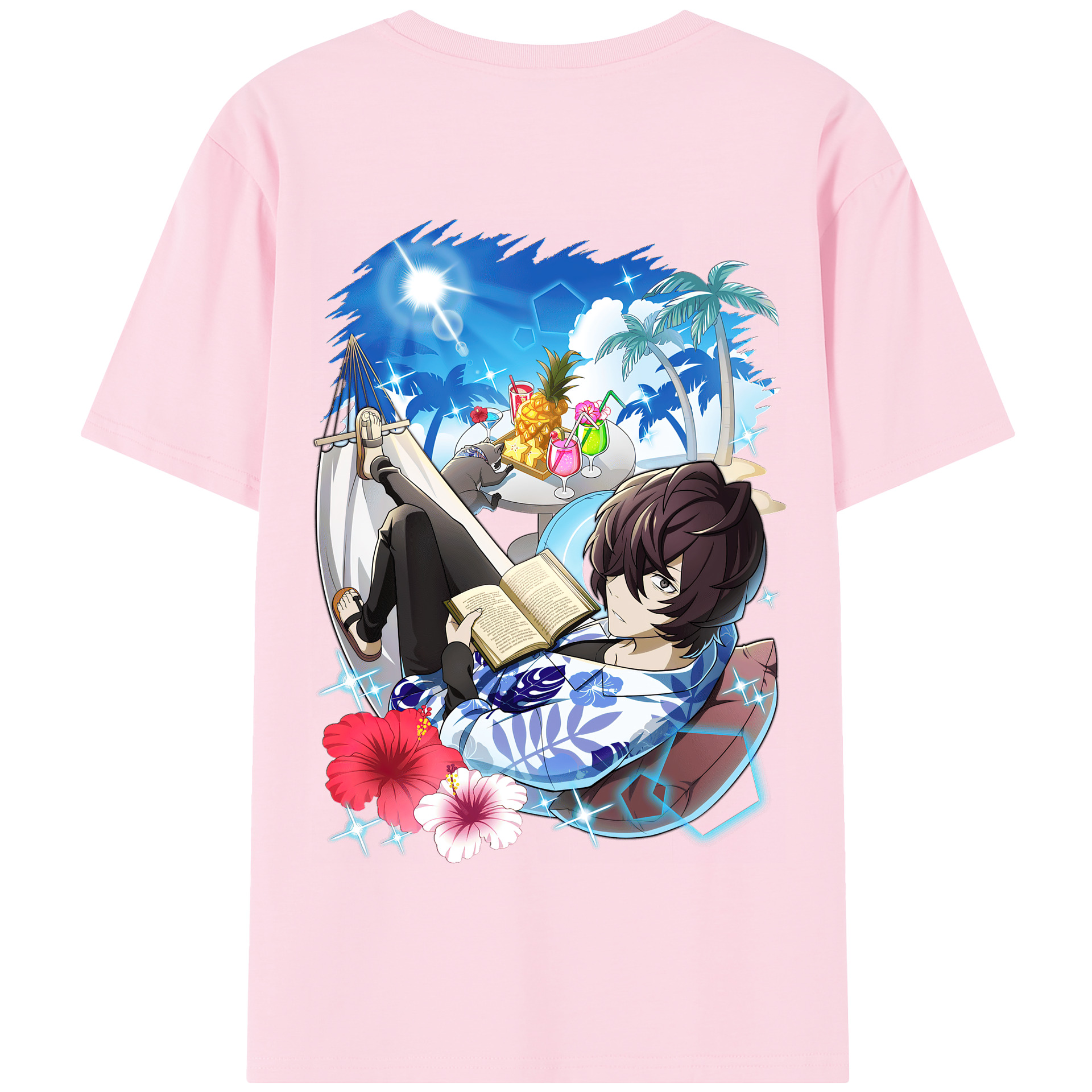 （画像用） 文豪ストレイドッグス Bungo Stray Dogs 綿100％半袖Tシャツ（背面プリント）