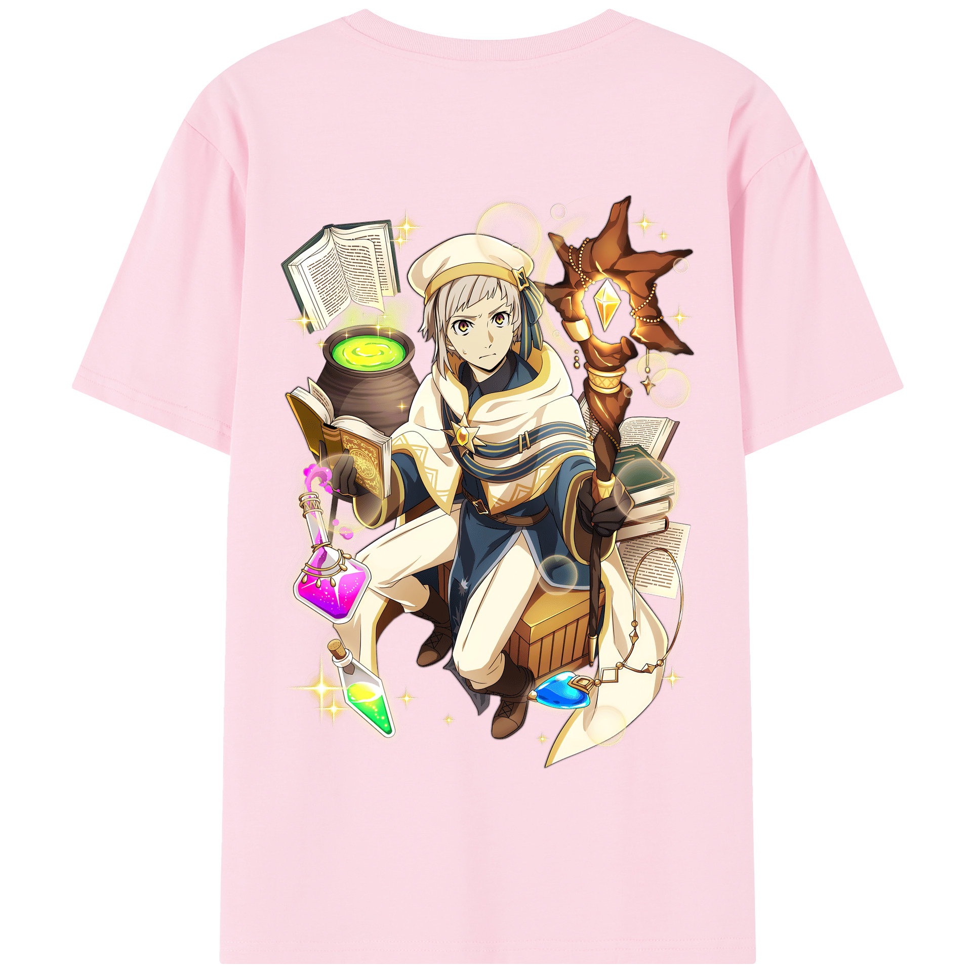 （画像用） 文豪ストレイドッグス Bungo Stray Dogs 綿100％半袖Tシャツ（背面プリント）