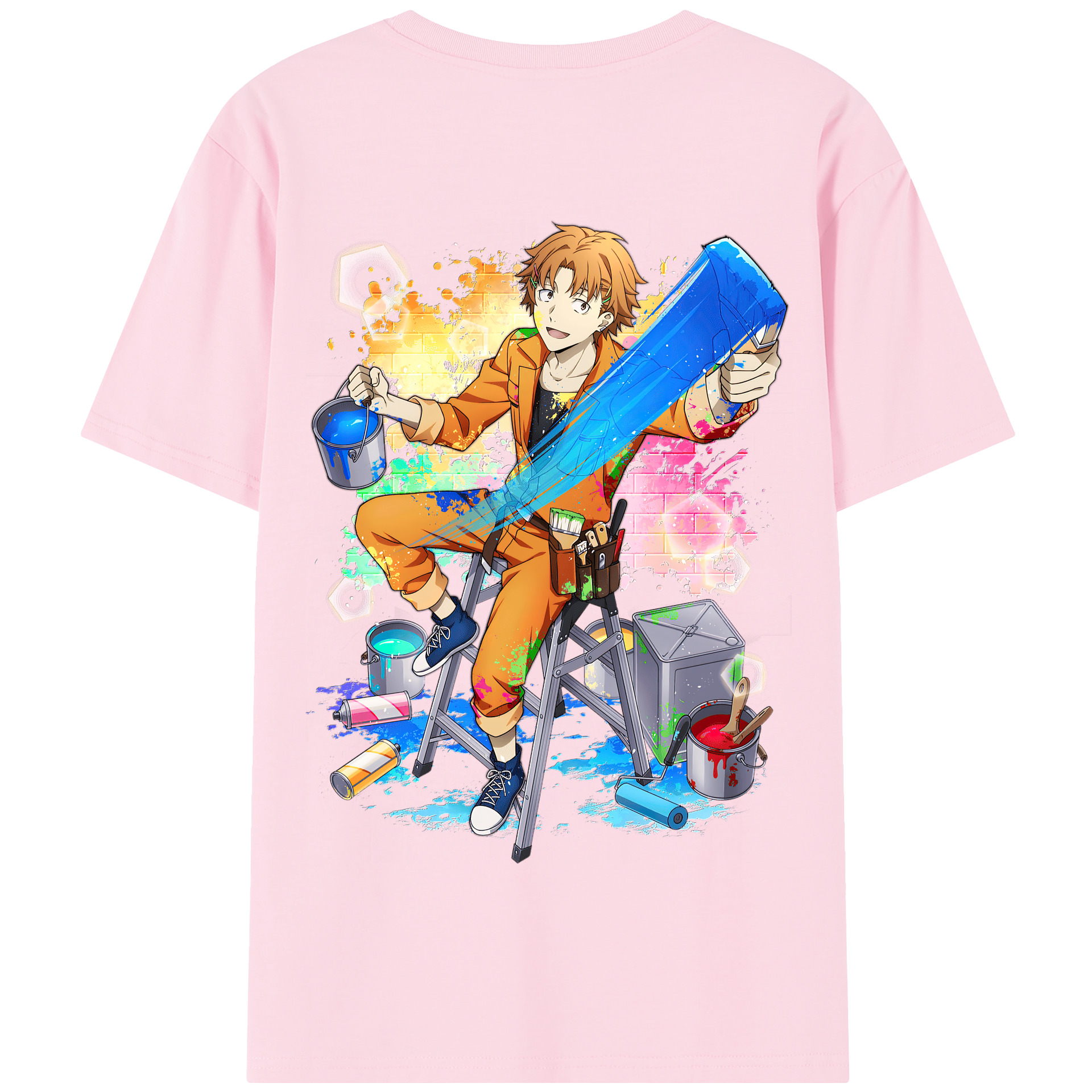 （画像用） 文豪ストレイドッグス Bungo Stray Dogs 綿100％半袖Tシャツ（背面プリント）