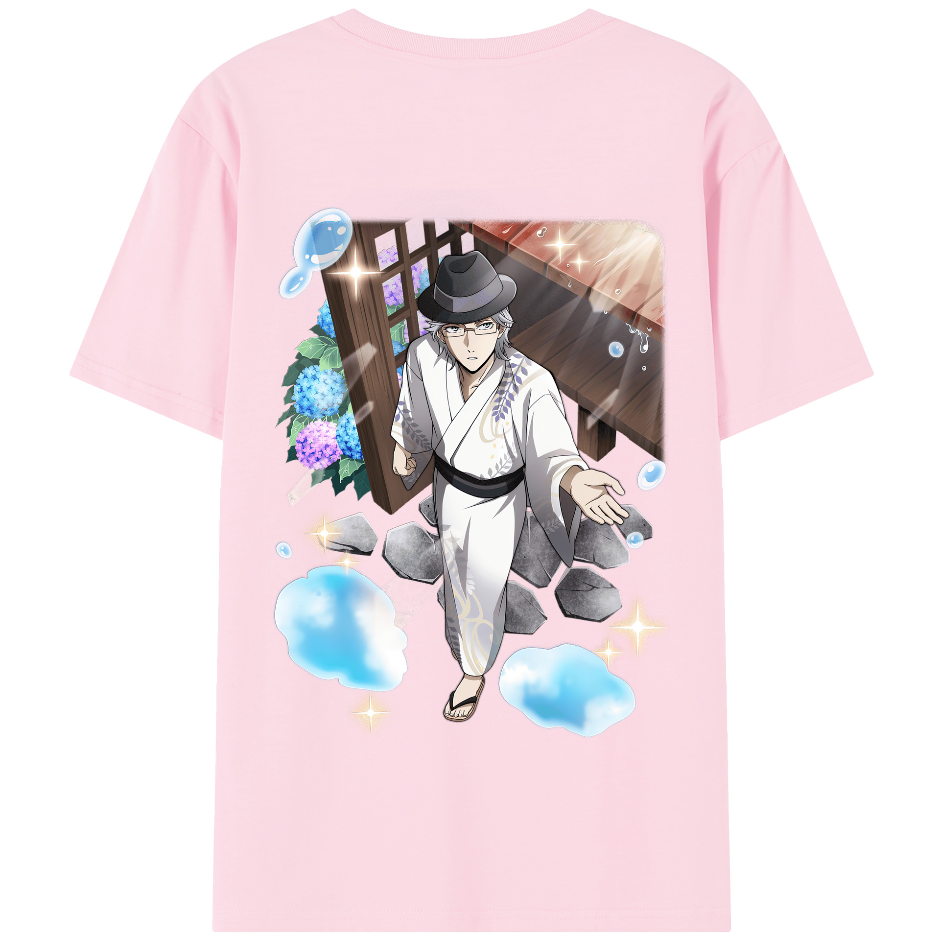 （画像用） 文豪ストレイドッグス Bungo Stray Dogs 綿100％半袖Tシャツ（背面プリント）